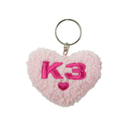 K3 Sleutelhanger "Pluche hart" – Bag charm
