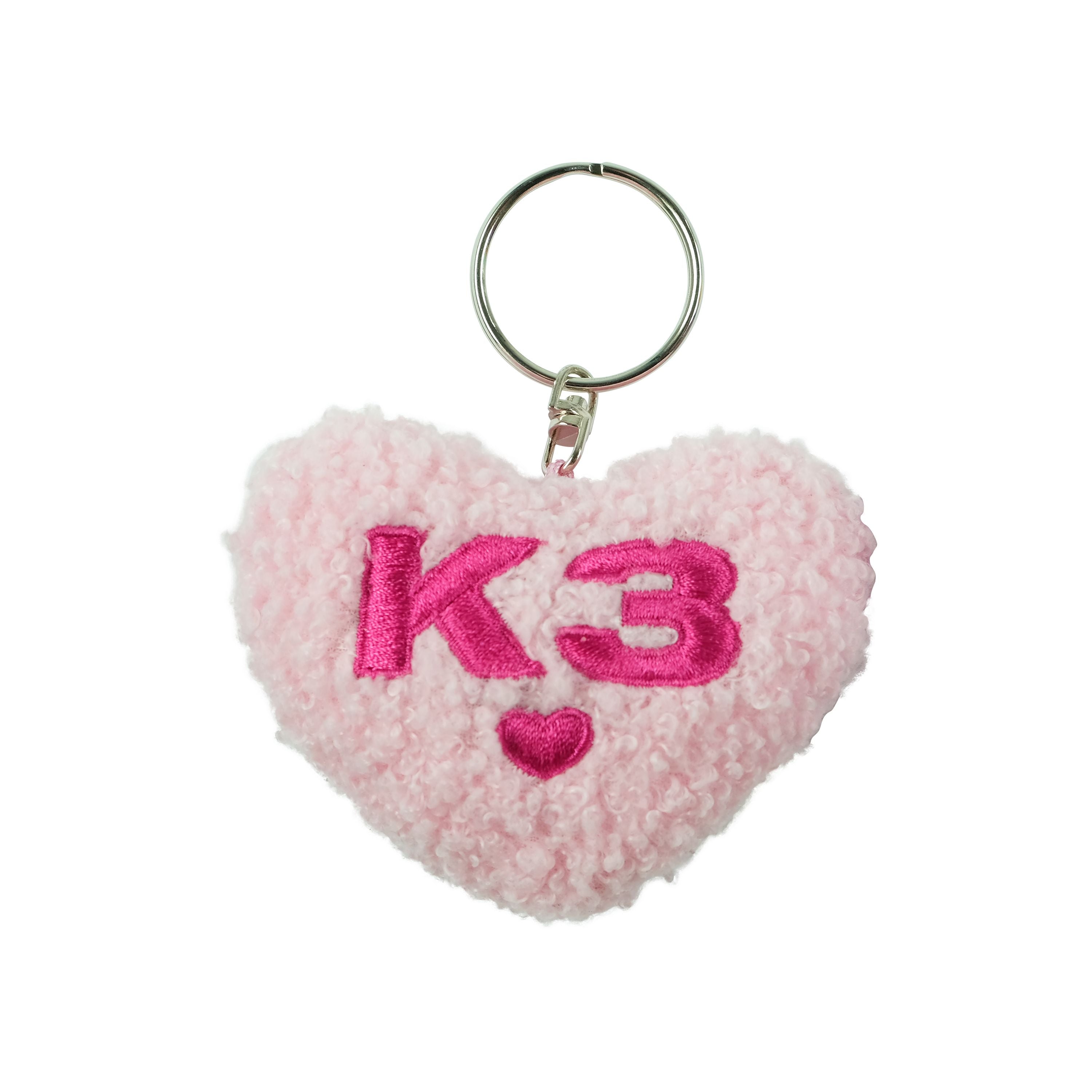 K3 Sleutelhanger "Pluche hart" – Bag charm