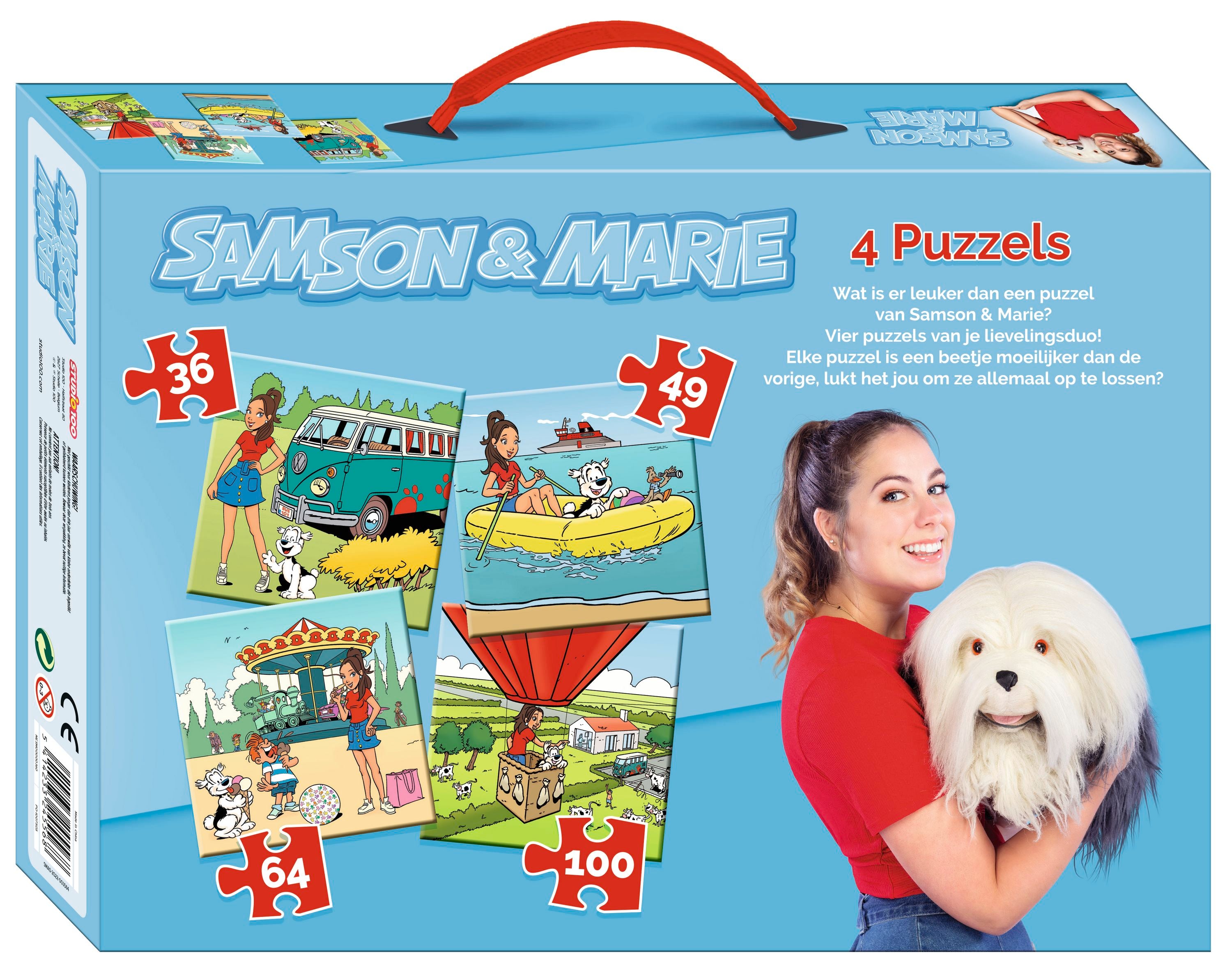 Samson & Marie Puzzel "4 in 1" – 36/49/64/100 stukjes