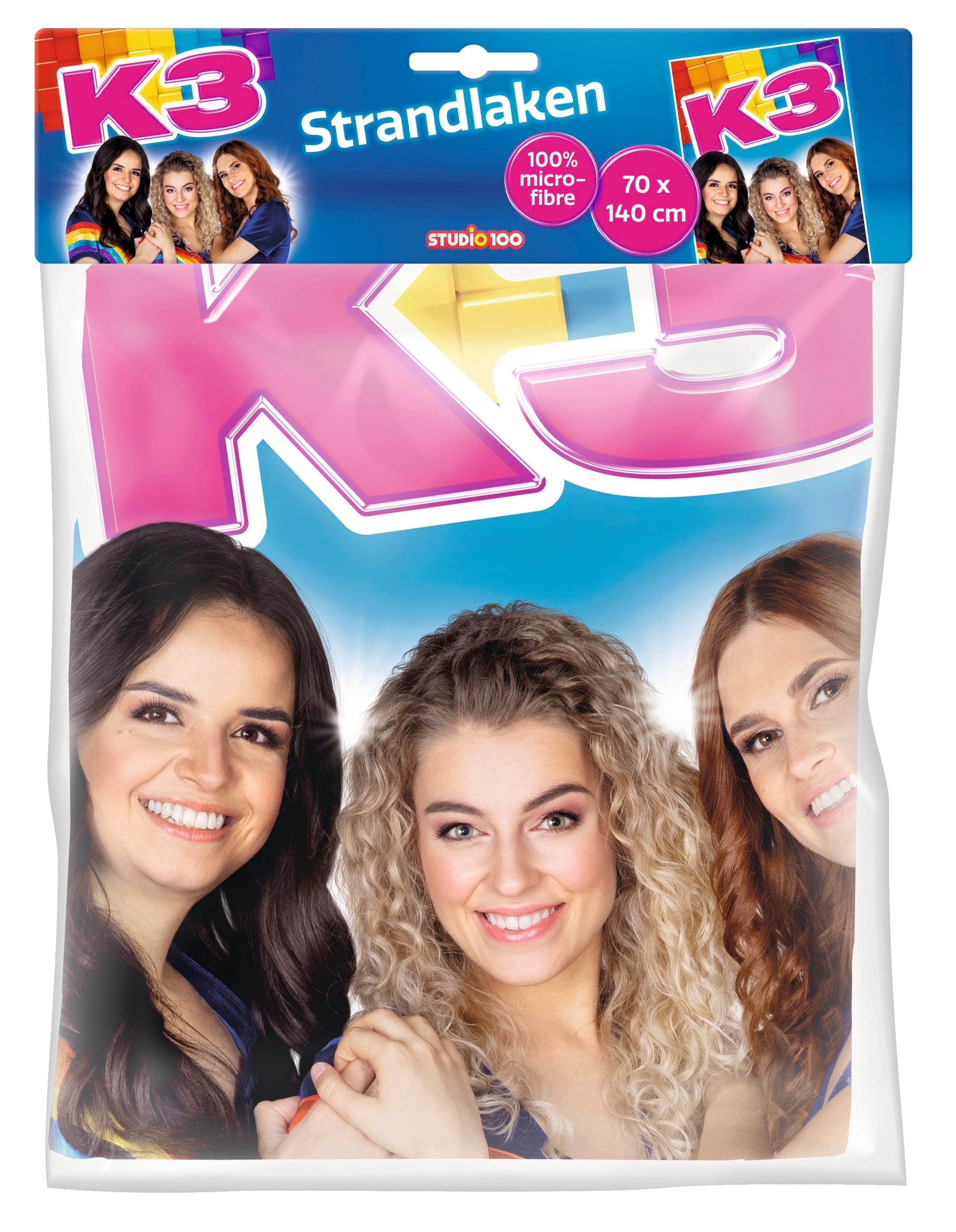 K3 Strandlaken – 70 x 140 cm – Zachte badhanddoek – 100% microvezel