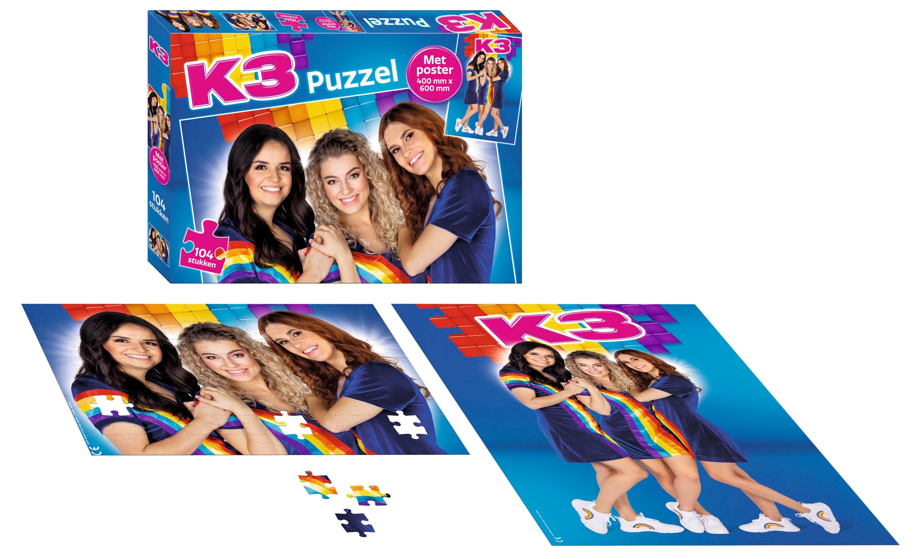 K3 Puzzel – 30,5 x 21,5 cm – 104 stukjes