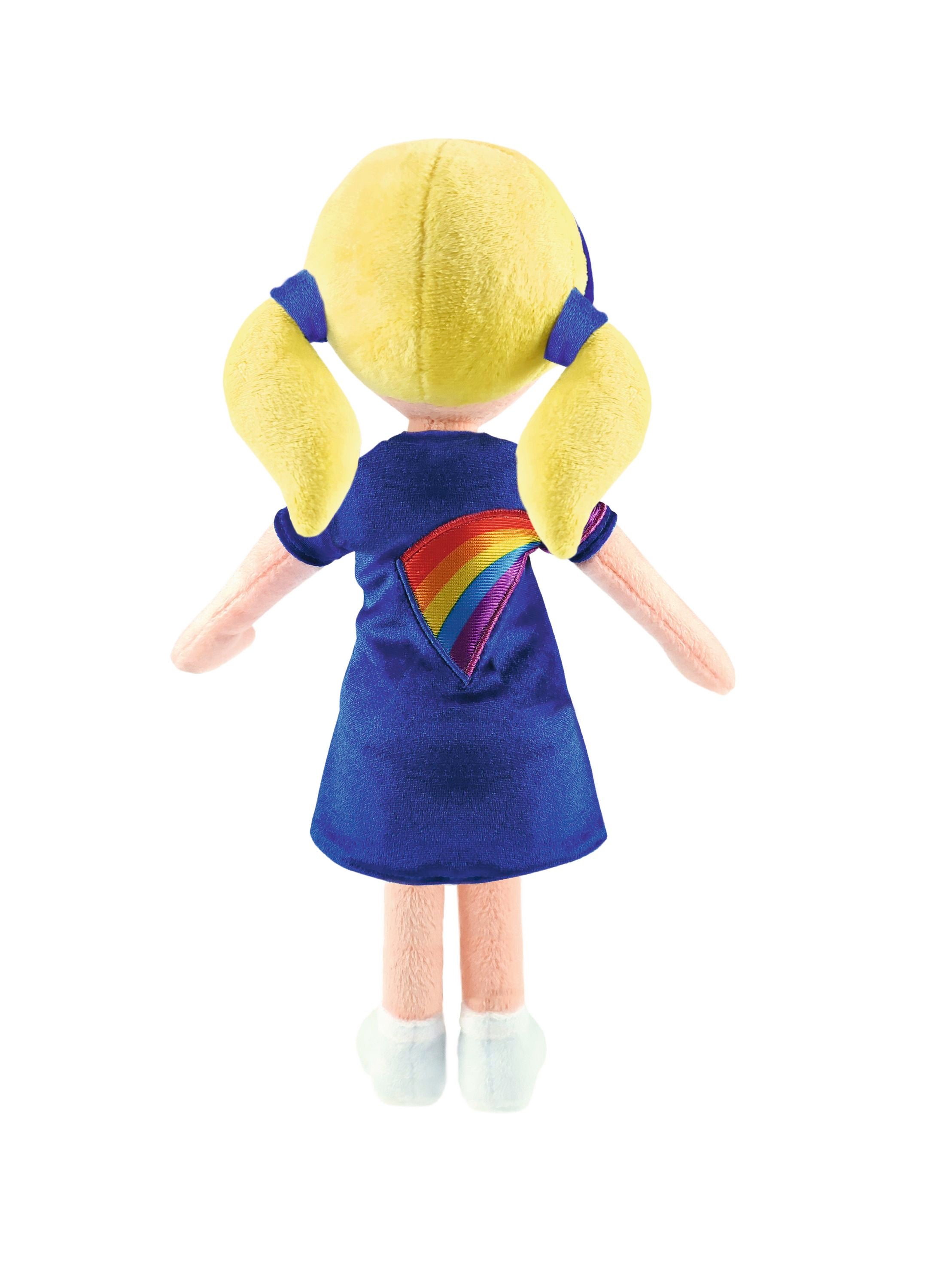 K3 Knuffelpop "Julia Regenboogjurkje" – 30 cm