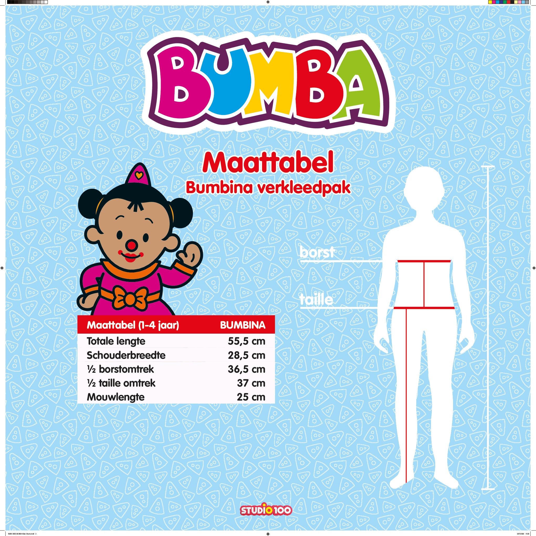 Bumba Verkleedkleding - Verkleedpak Bumbina – 1 tot 4 Jaar