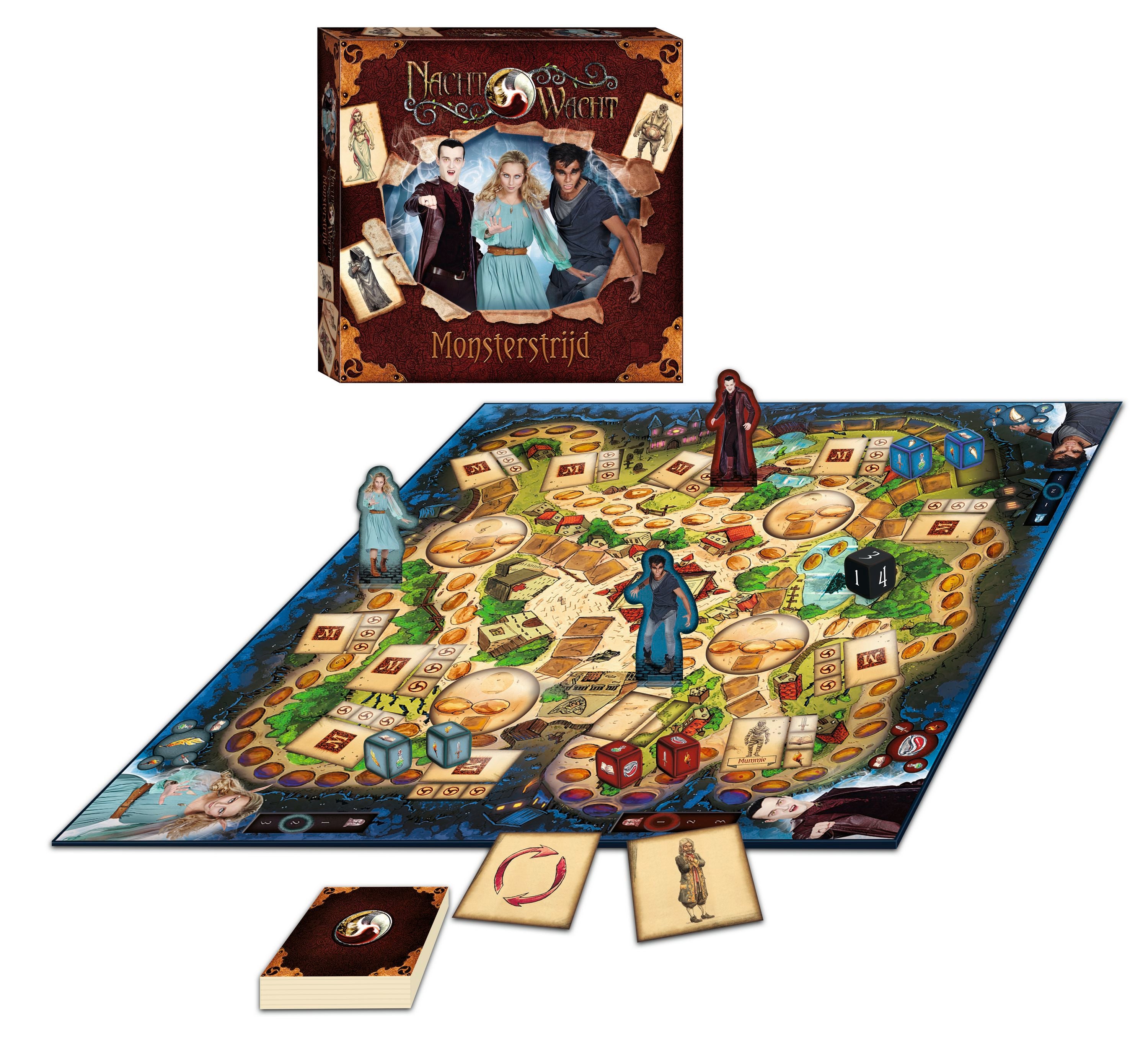 Nachtwacht Bordspel "Monsterstrijd" – 1 tot 3 spelers