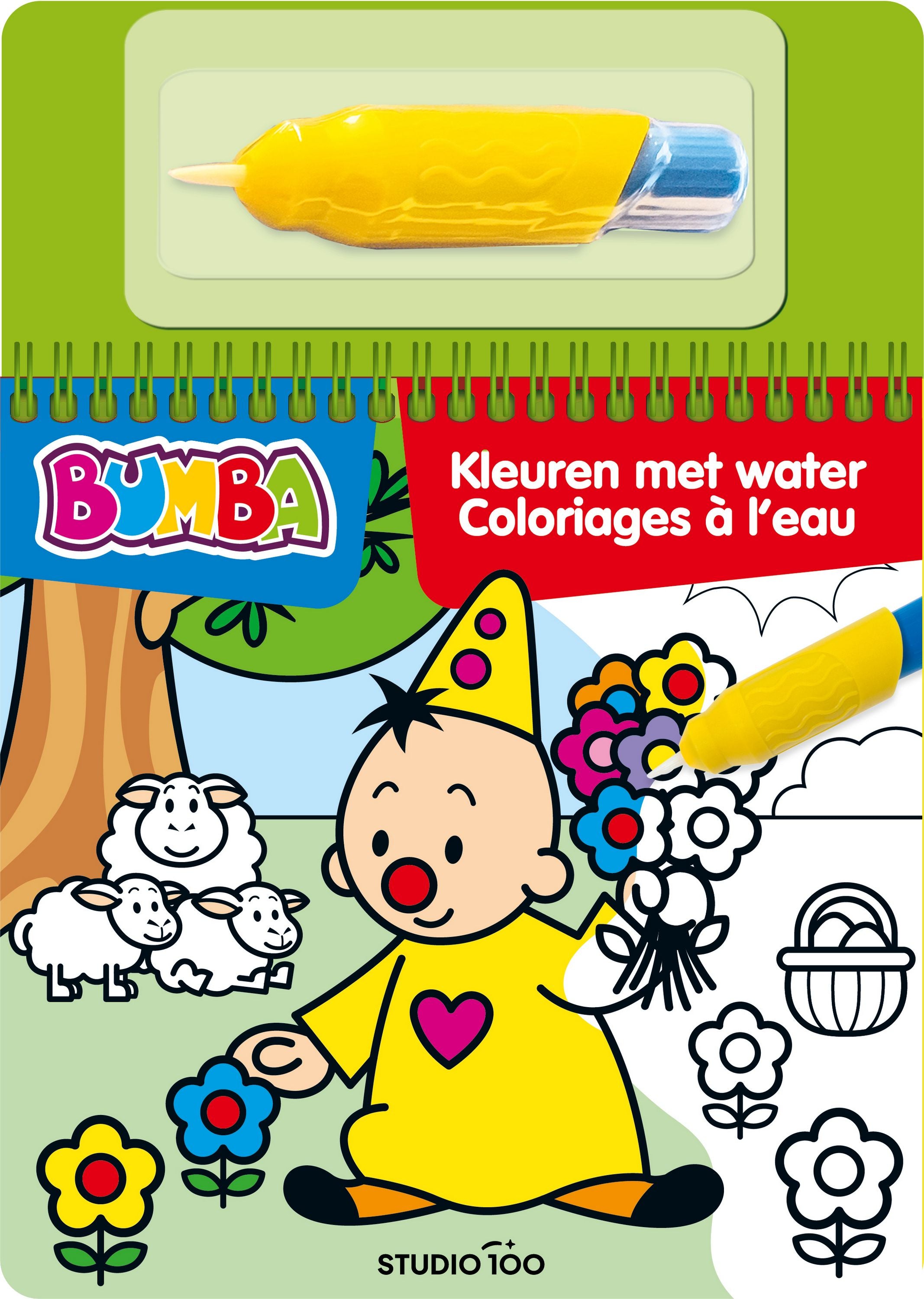 Bumba Kleurboek "Kleuren met water" - Groen