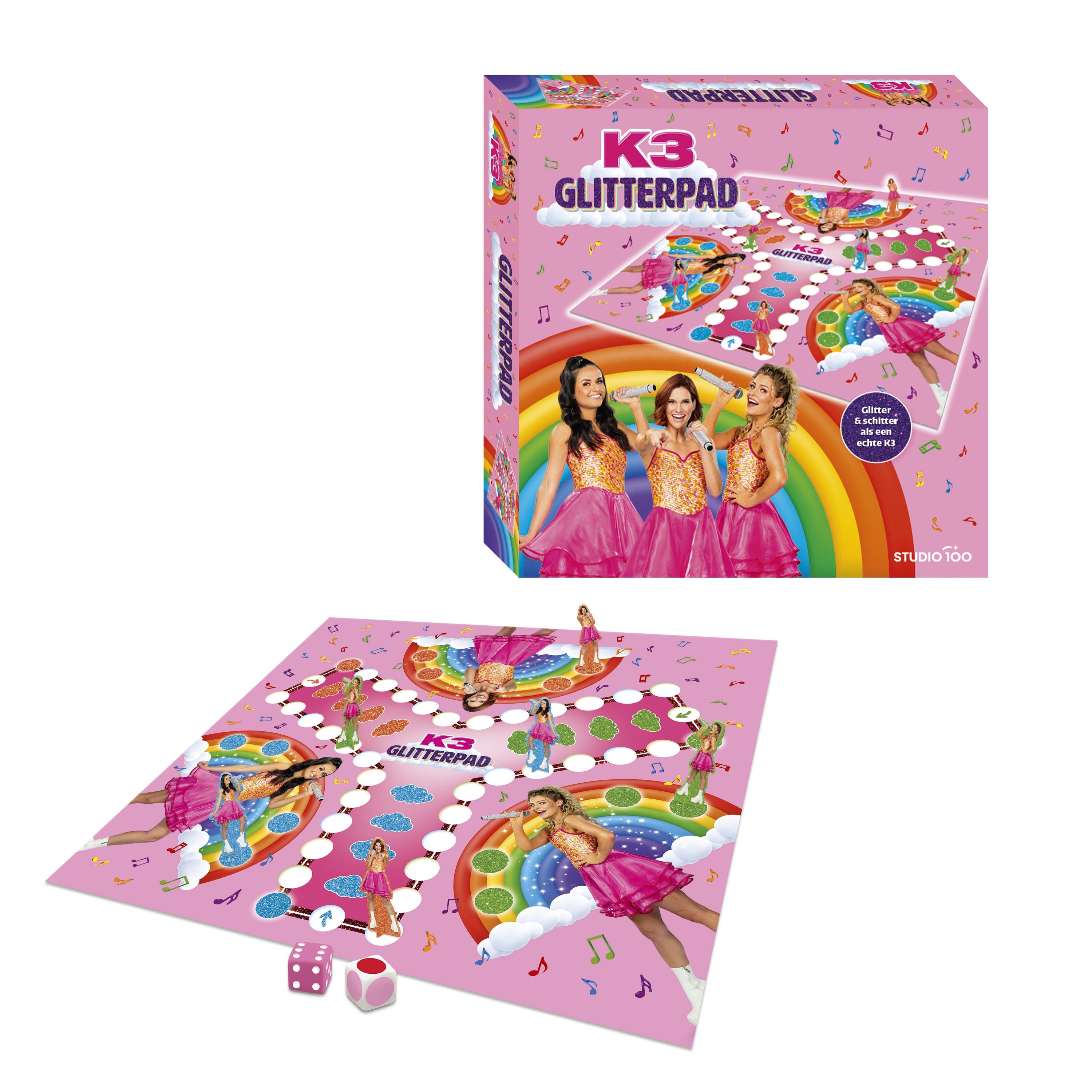 K3 Bordspel "Glitterpad"