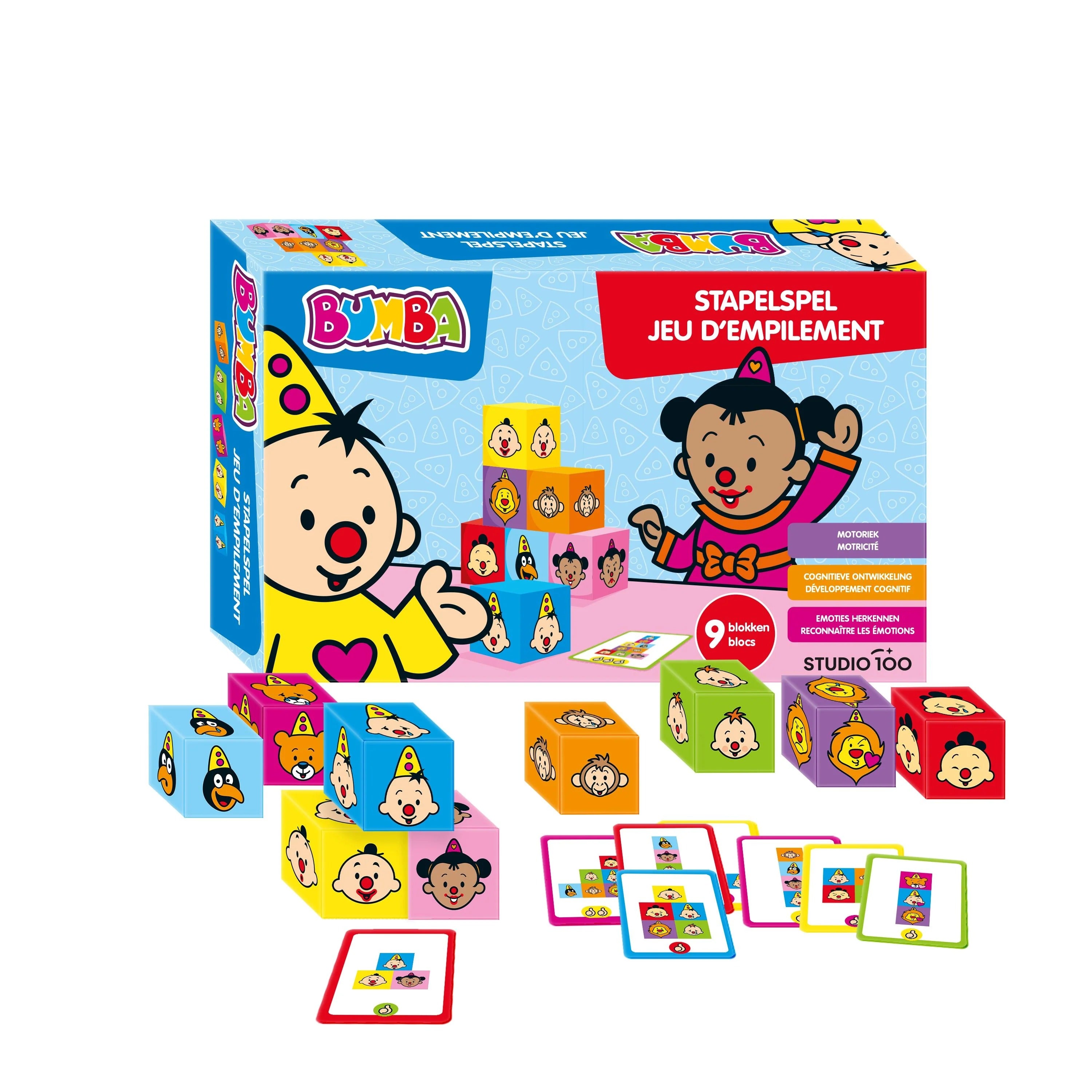 Bumba Spel "Stapelspel met blokken" – Leer emoties kennen