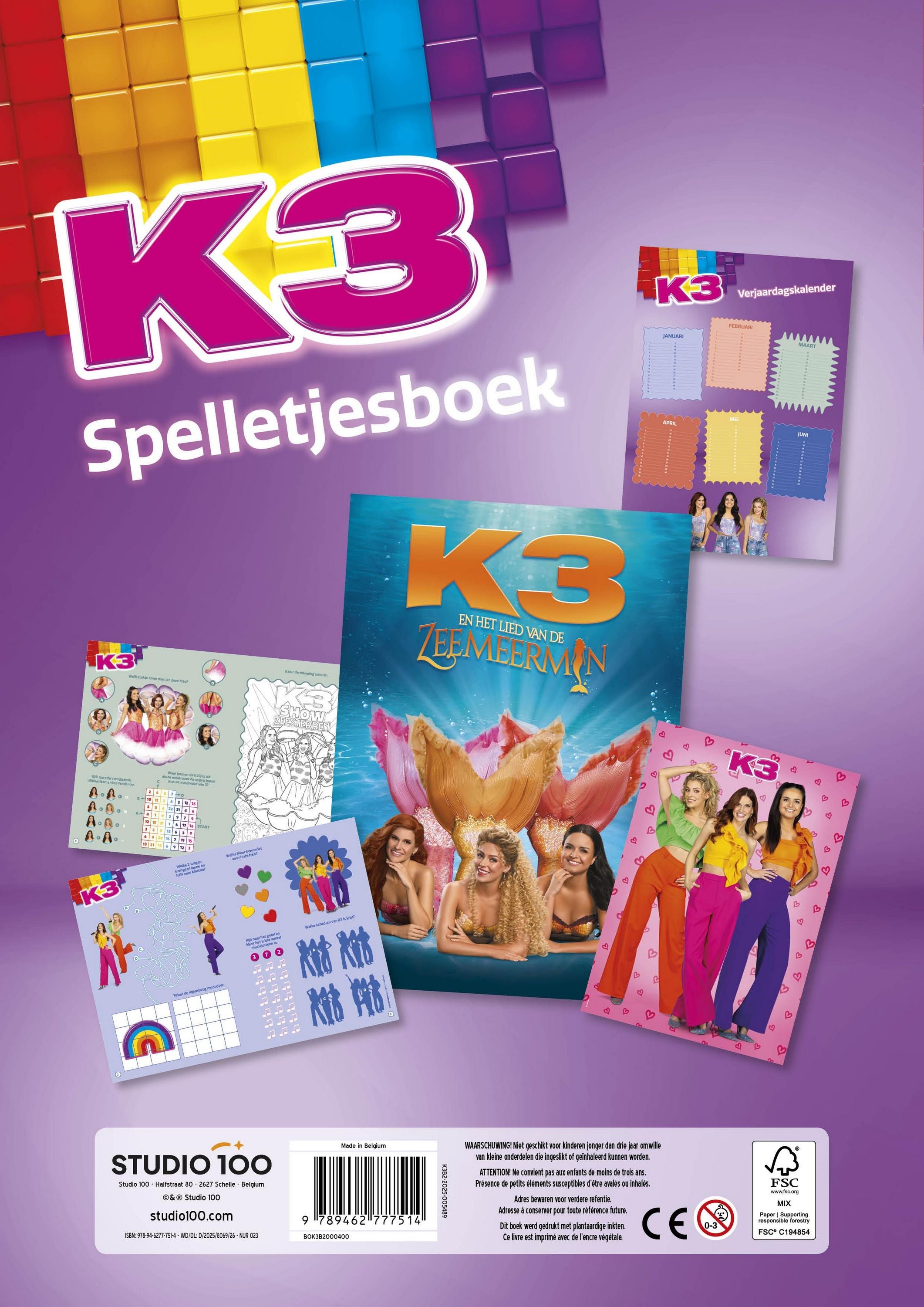 K3 Doeboek "Spelletjesboek"