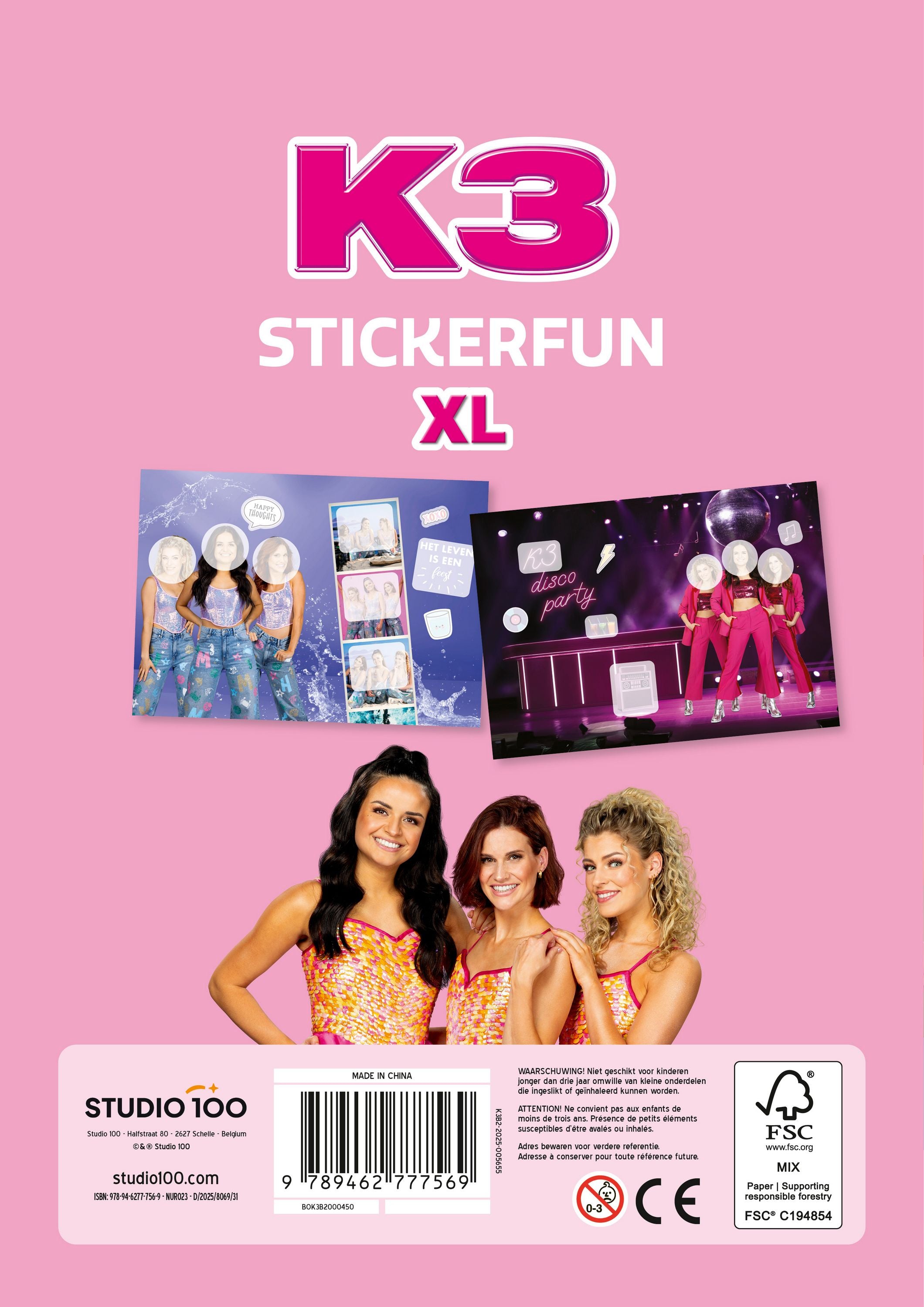 K3 Stickerboek "Stickerfun XL"