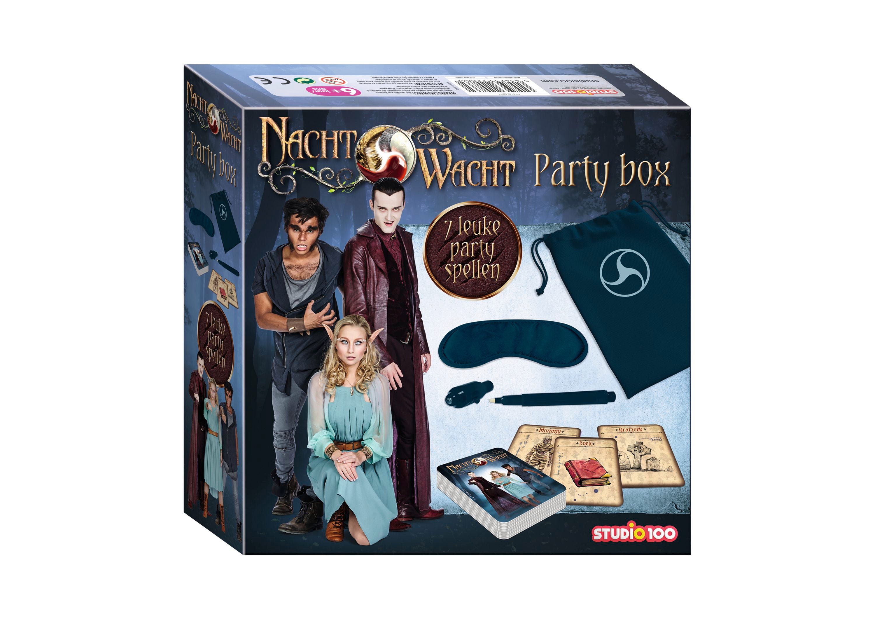 Nachtwacht Party Box "7 leuke partyspellen voor binnen en buiten"