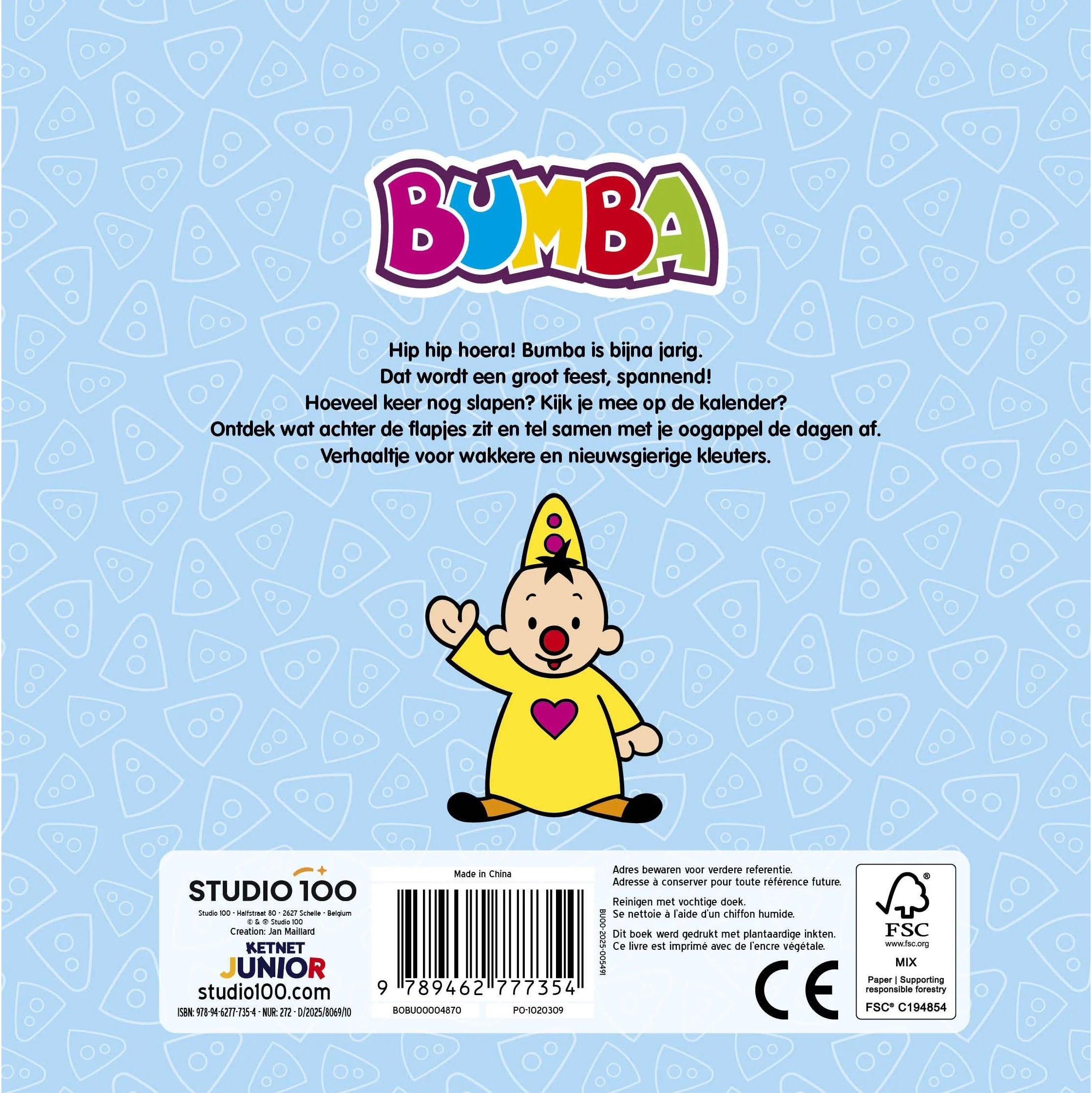 Bumba Kartonboek "Bumba is jarig" - Met flapjes