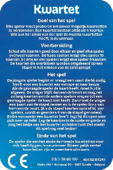 K3 Kaartspel "Kwartet" – 36 kaarten