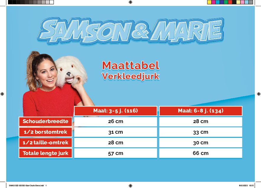 Samson & Marie Verkleedkleding "Verkleedjurk Marie" –