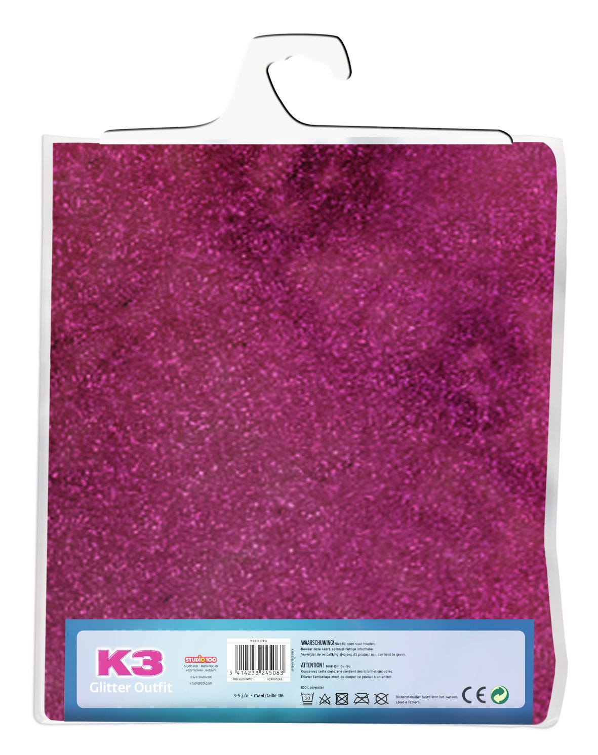 K3 Verkleedkleding Glitteroutfit - Roze
