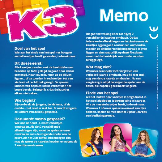 K3 Memo "72 memokaarten"