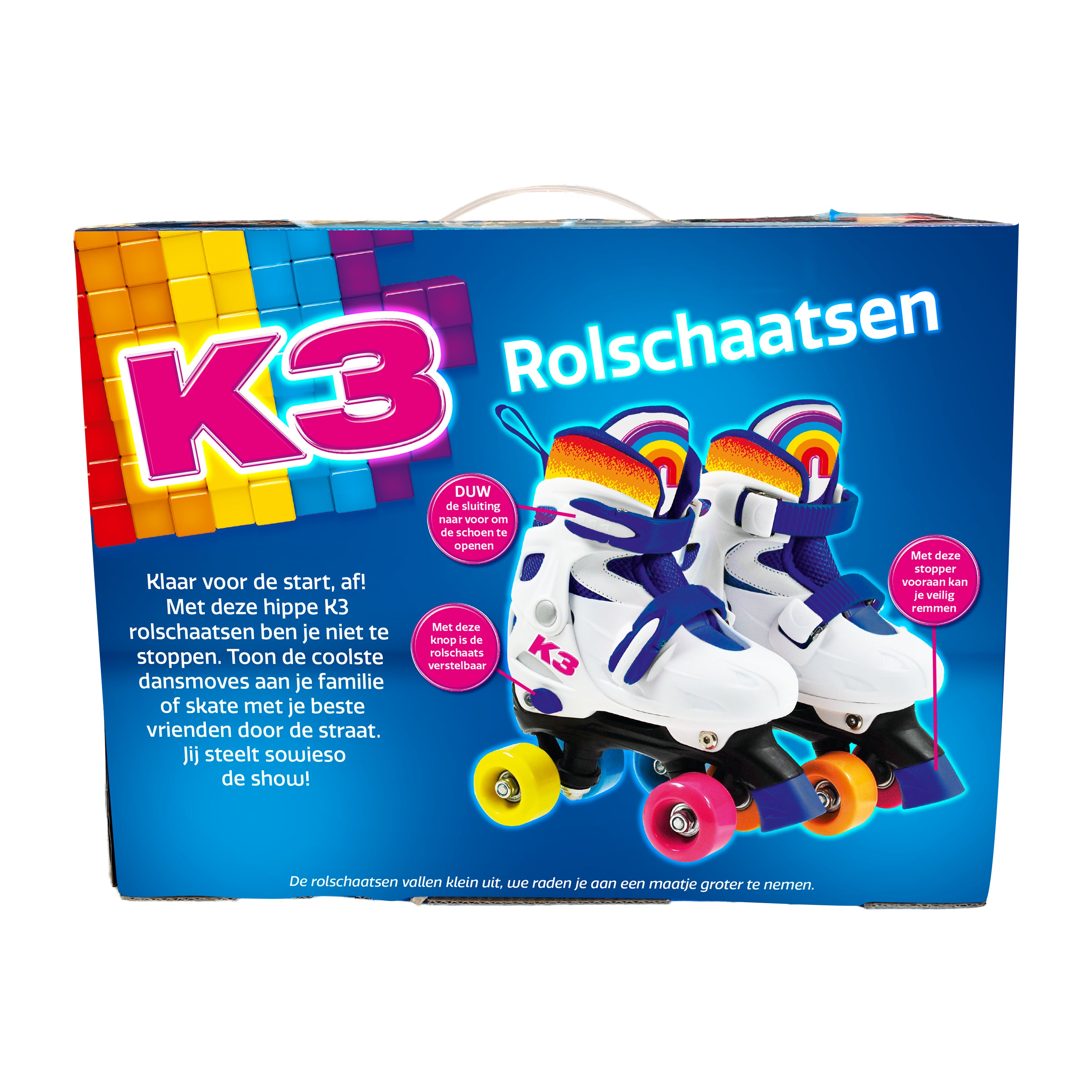 K3 Rolschaatsen "Verstelbaar in 4 maten" – Maat