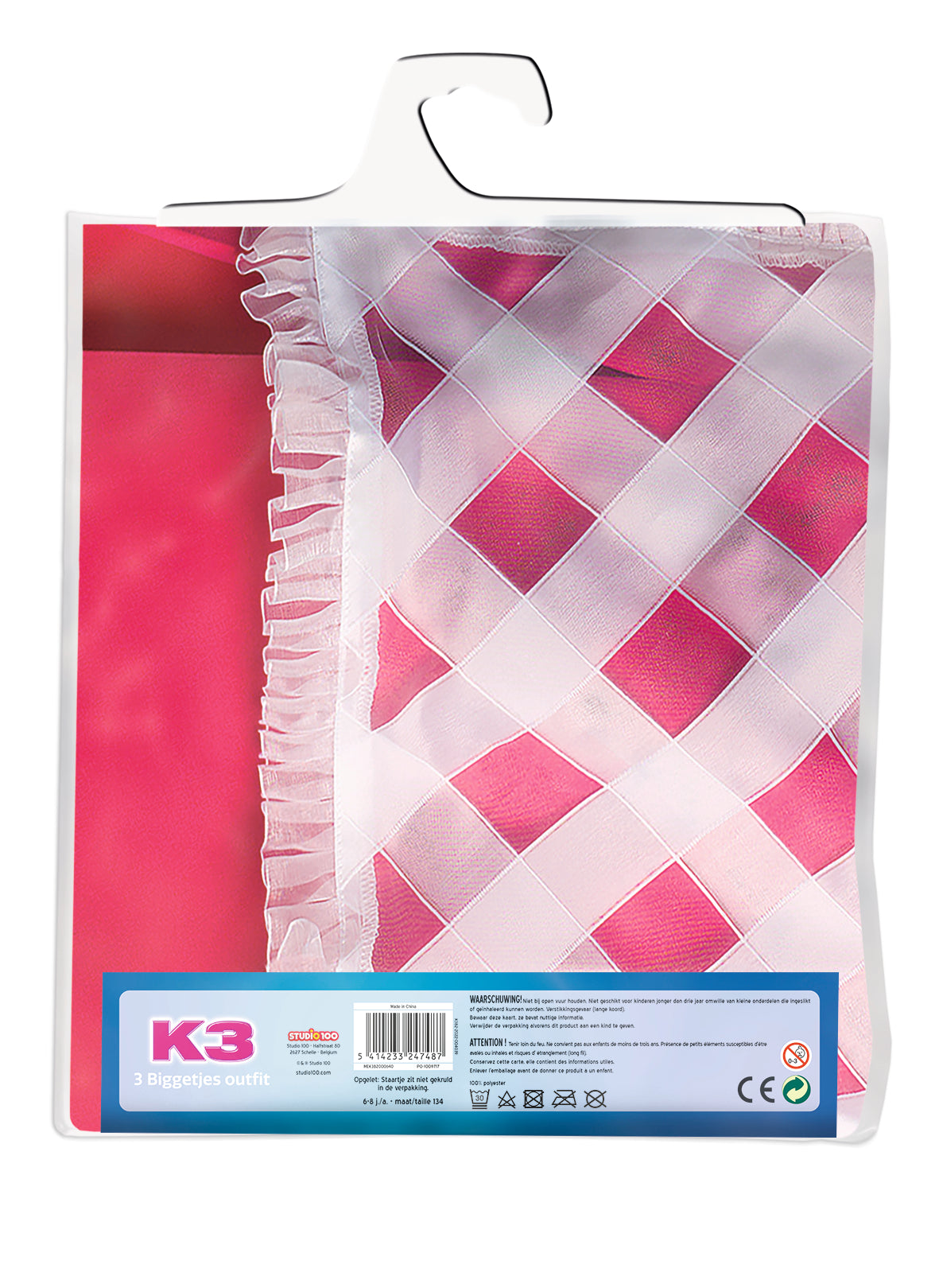 K3 Verkleedkleding "Verkleedjurk De 3 Biggetjes" –