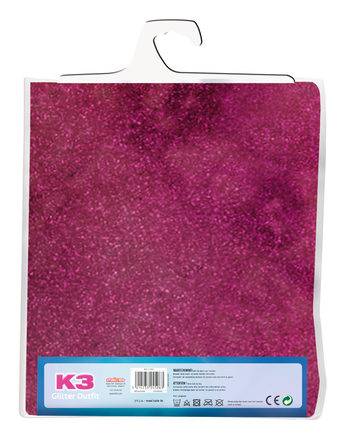 K3 Verkleedkleding Glitteroutfit - Roze