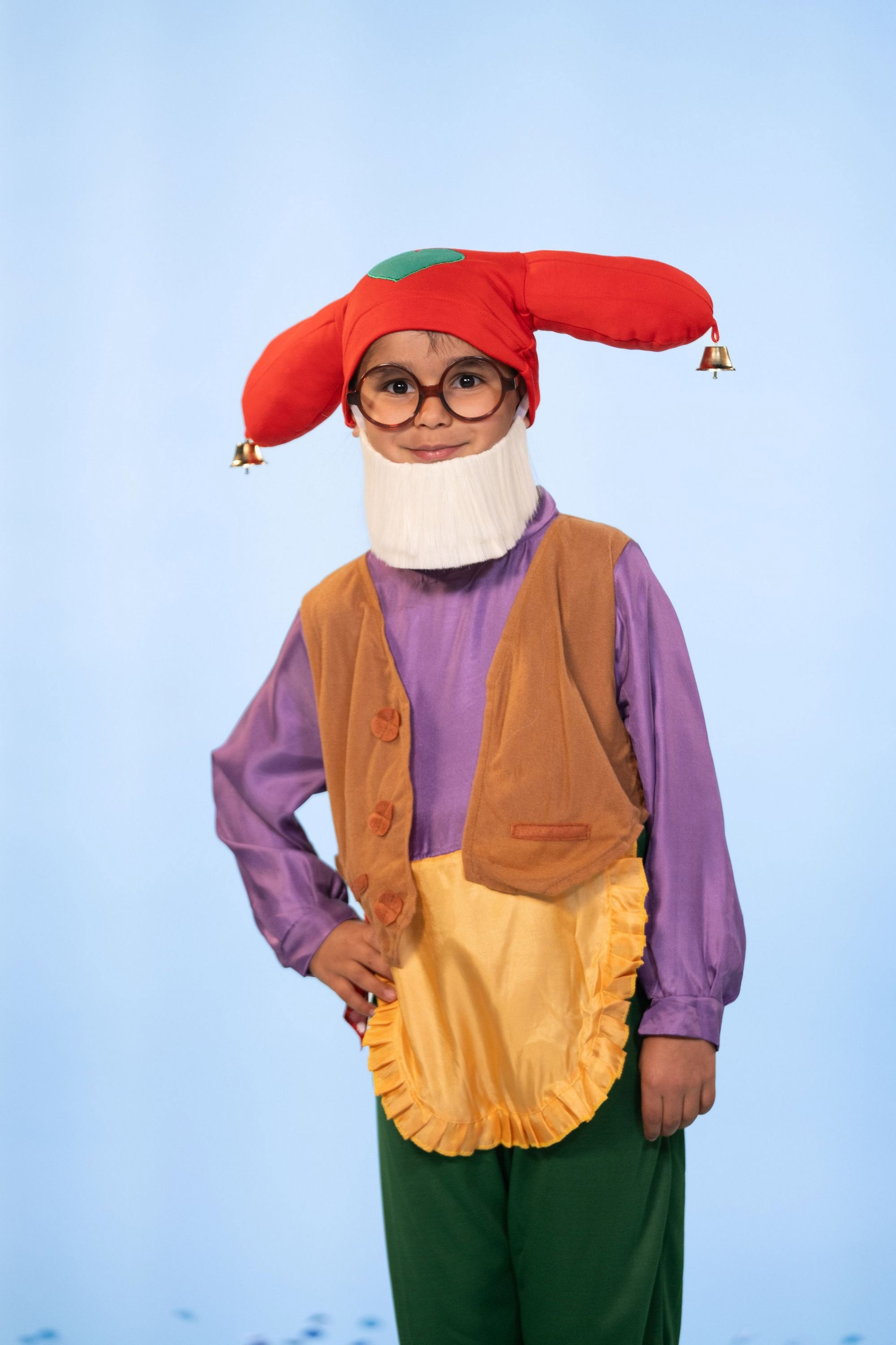 Kabouter Plop Verkleedkleding "Verkleedpak" – 4-7 Jaar – Maat 122