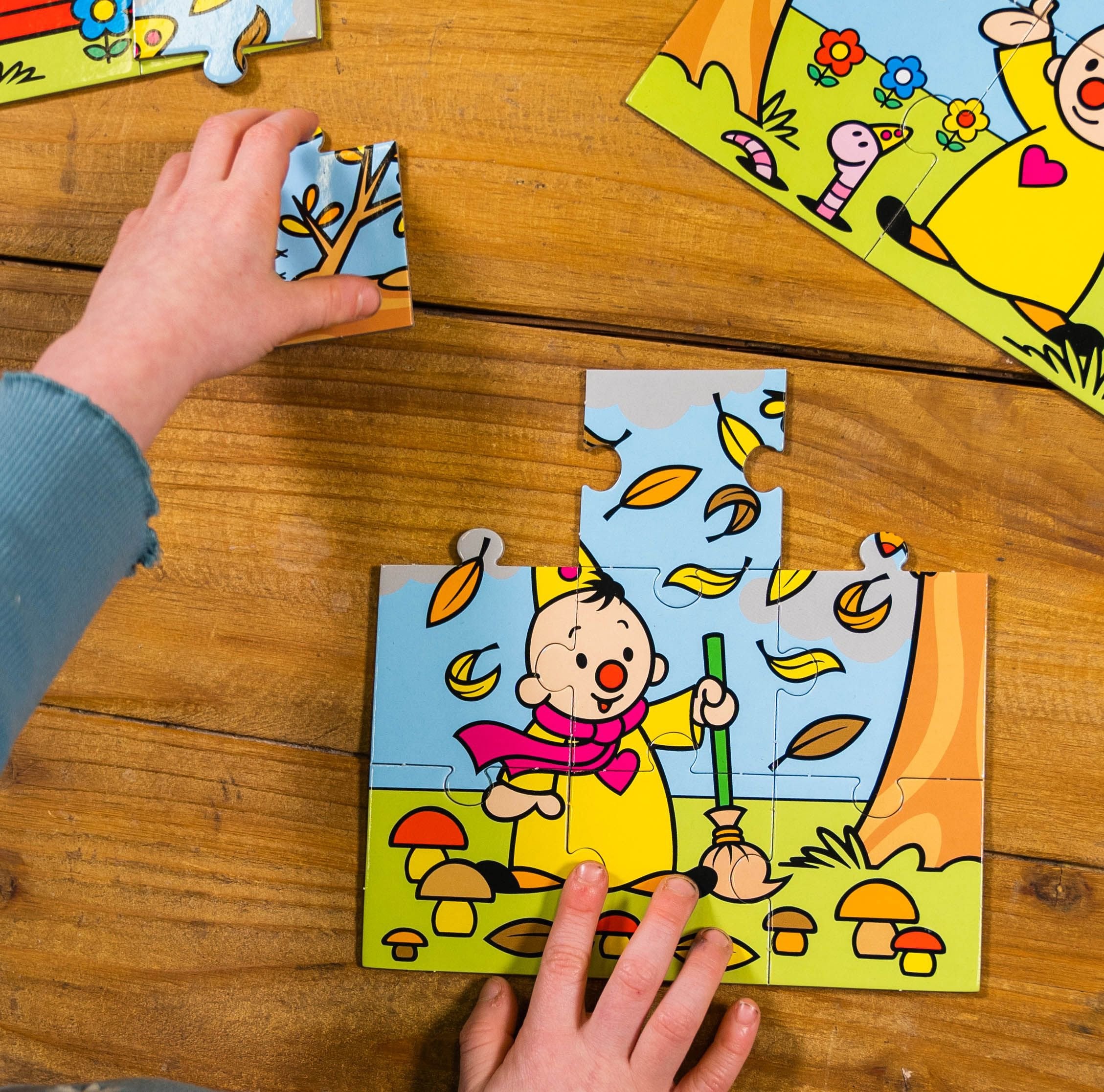 Bumba Puzzel 4 in 1 "De seizoenen" – 4/6/9/16 stukken