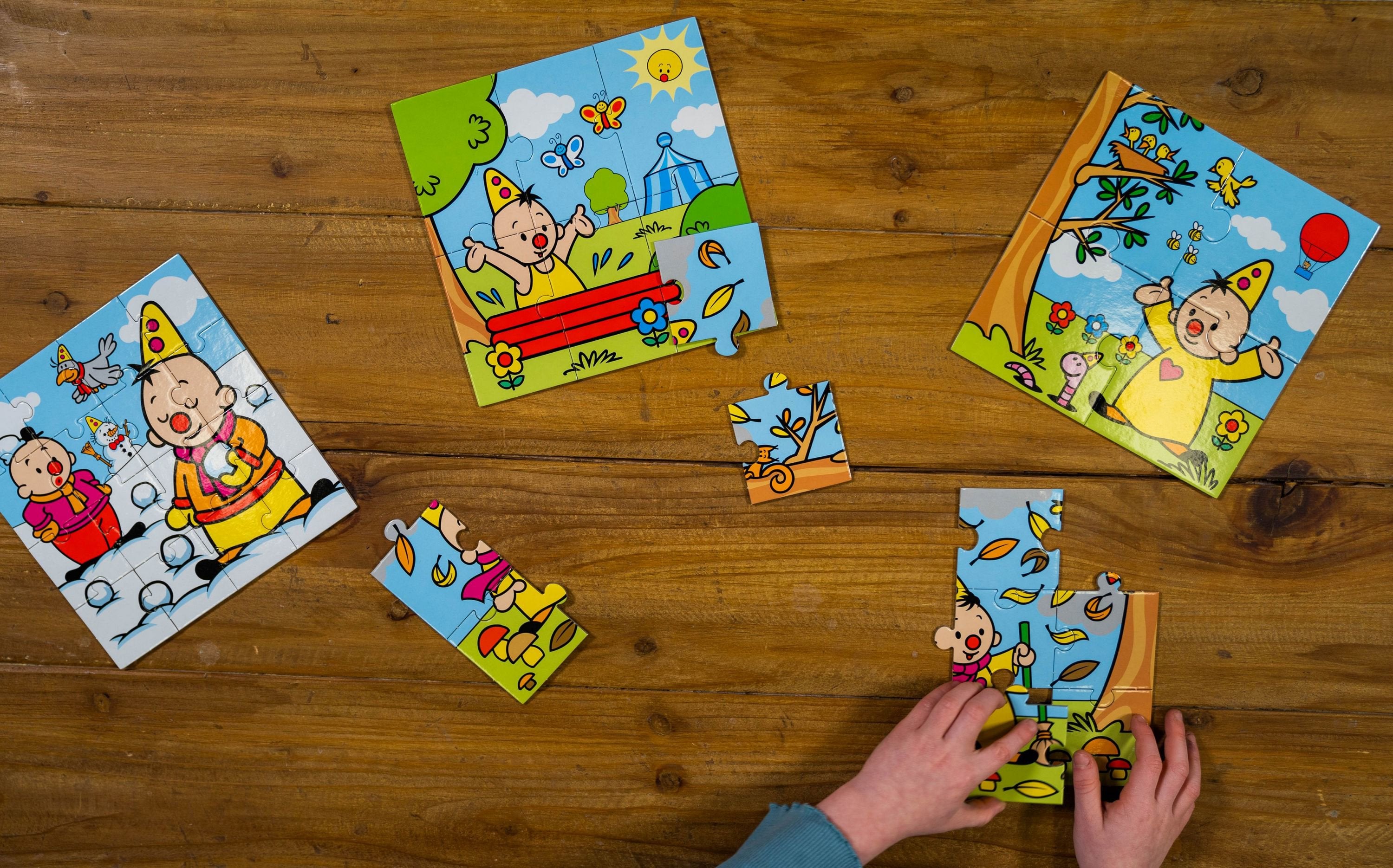 Bumba Puzzel 4 in 1 "De seizoenen" – 4/6/9/16 stukken