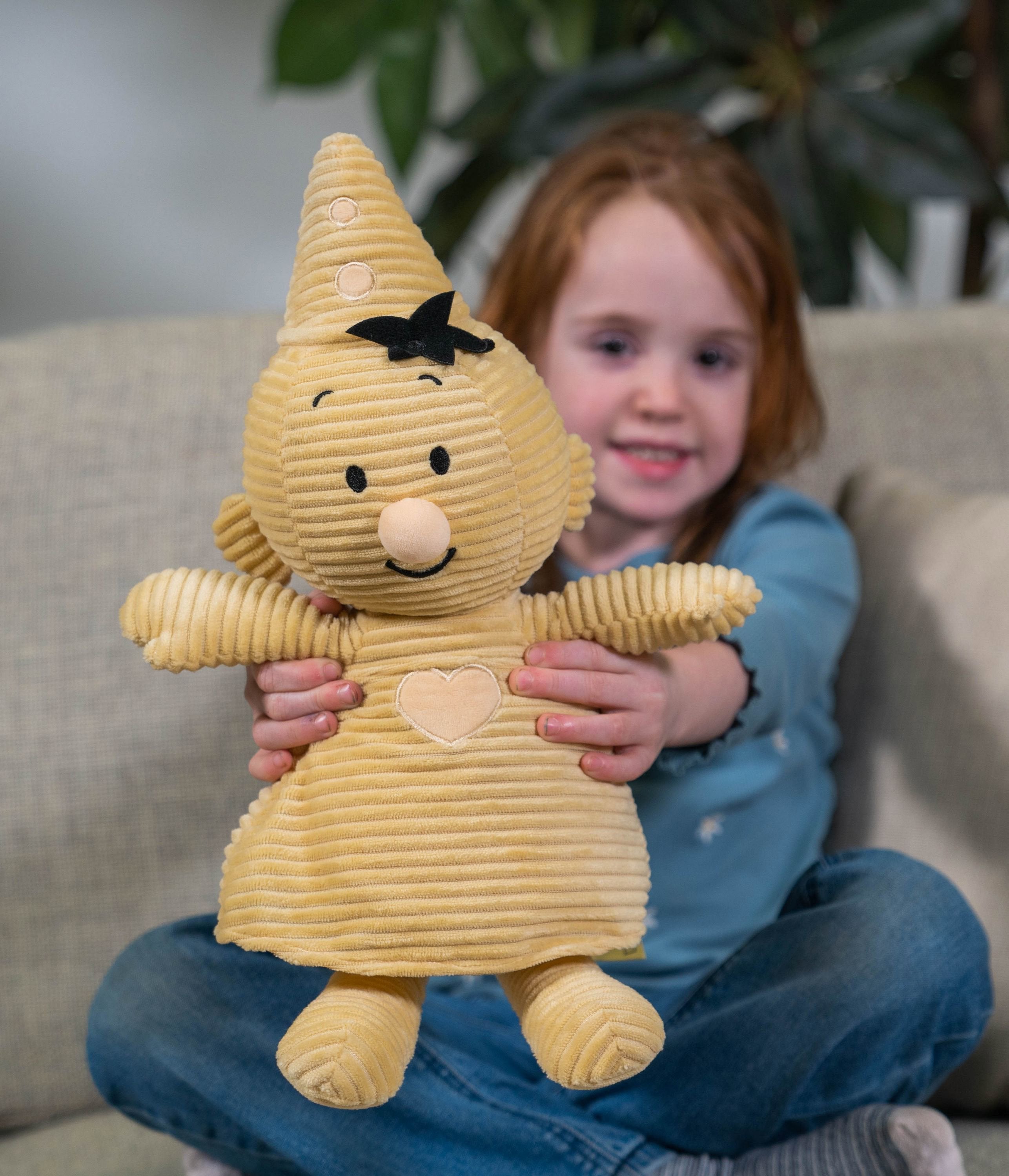 Bumba Corduroy Knuffel "Zachte pluche" – Geel – 35 cm