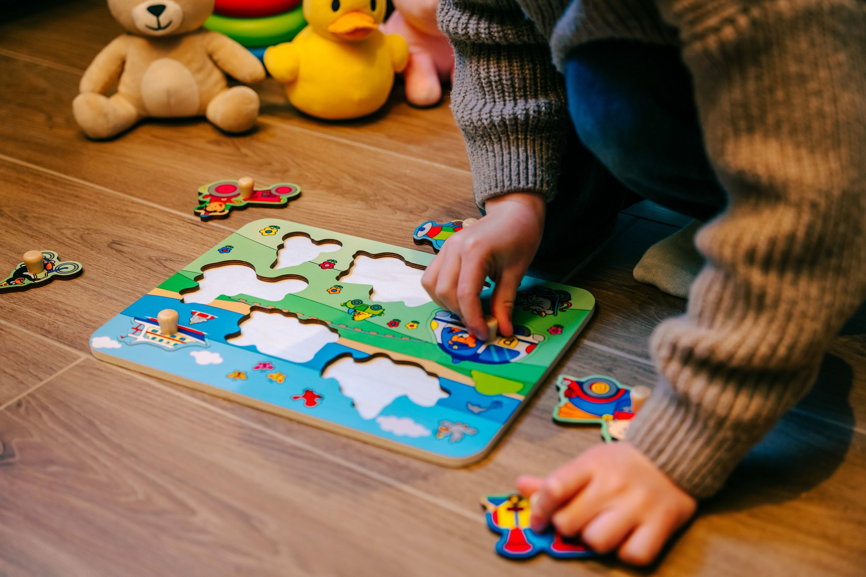 Bumba Houten inlegpuzzel "Voertuigen"