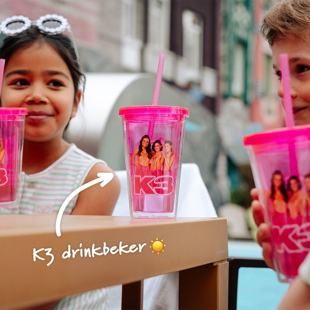 K3 Drinkbeker met rietje
