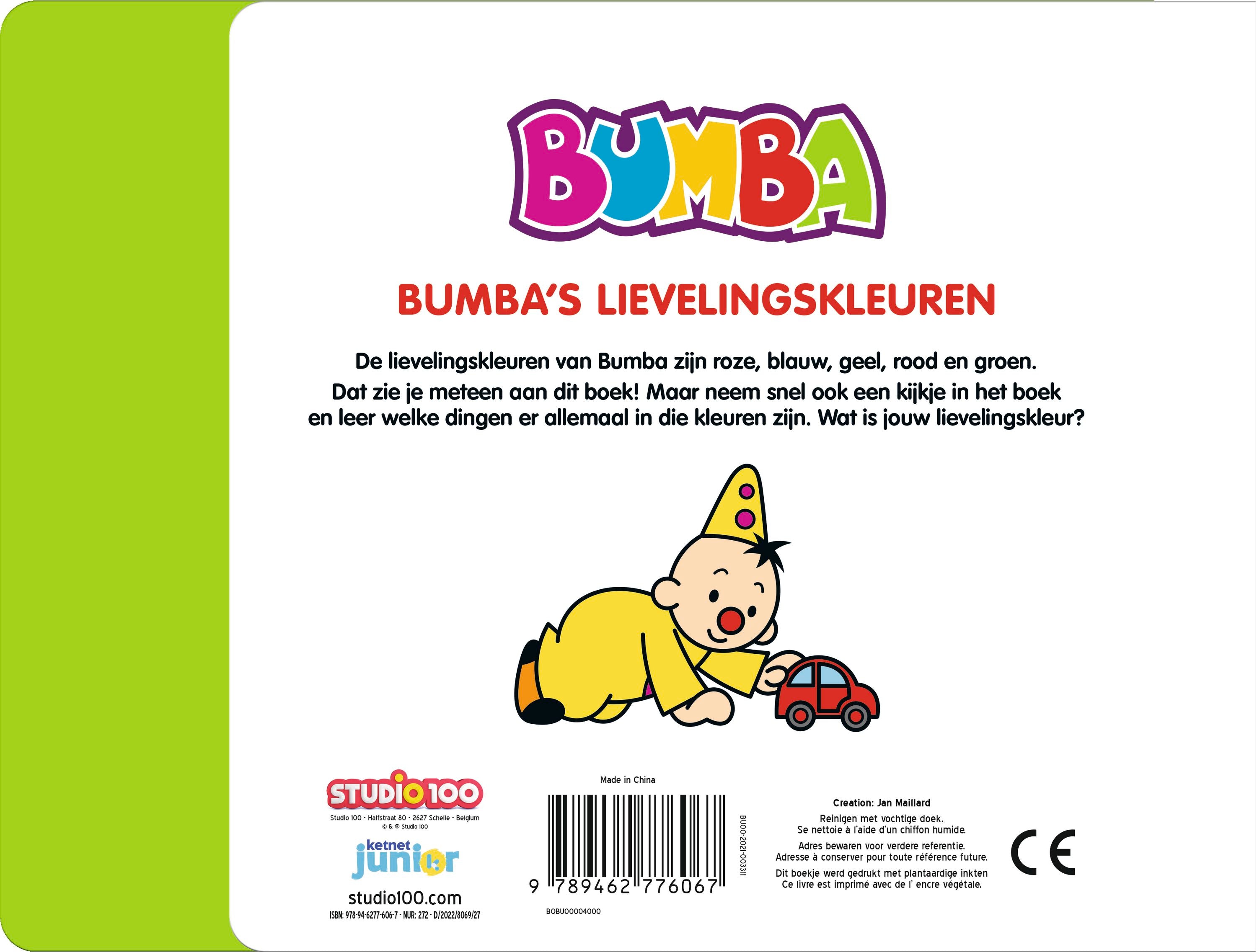 Bumba Kartonboek "Bumba’s lievelingskleuren" - Met trapjes