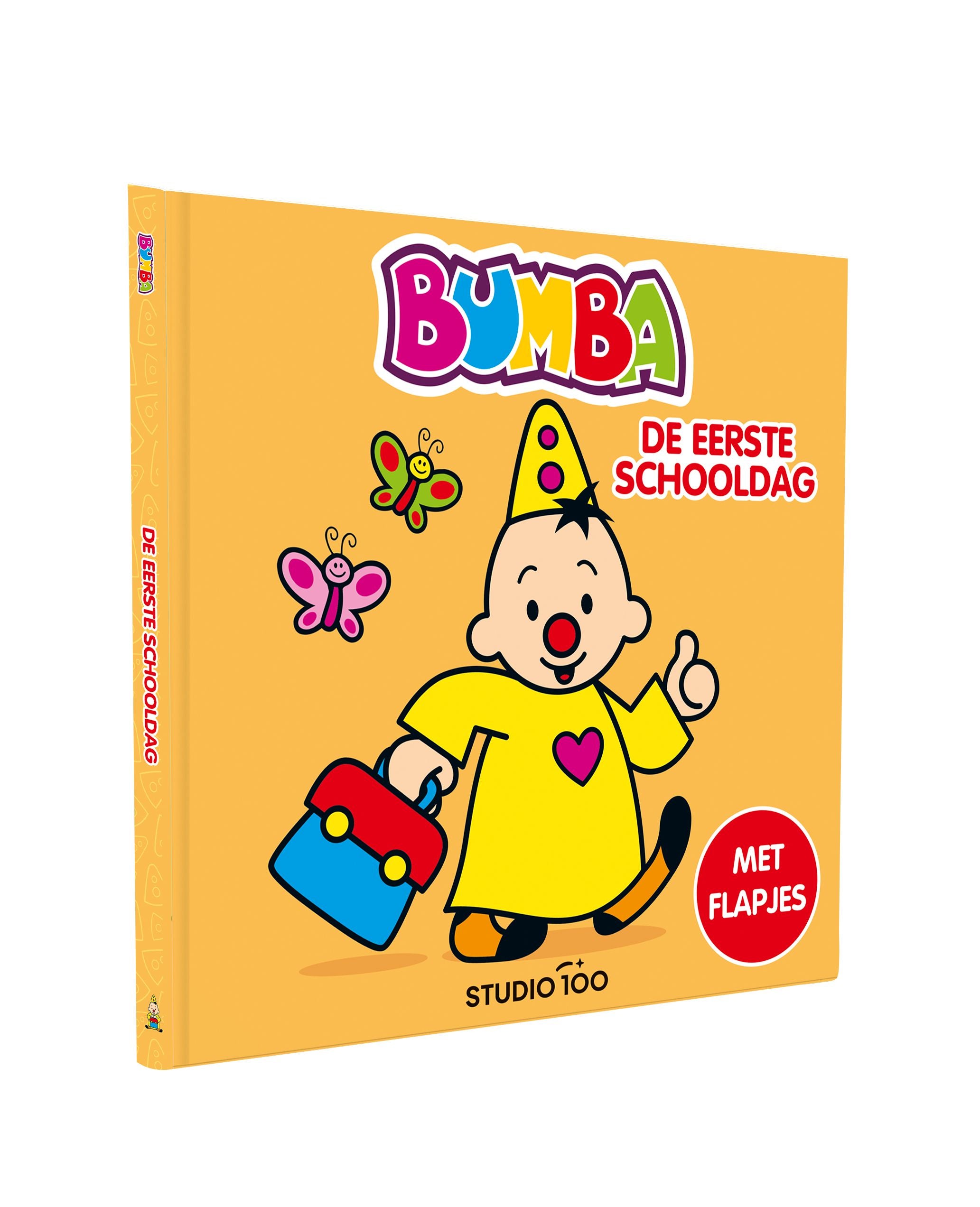 Bumba Kartonboek "De eerste schooldag" - Met flapjes