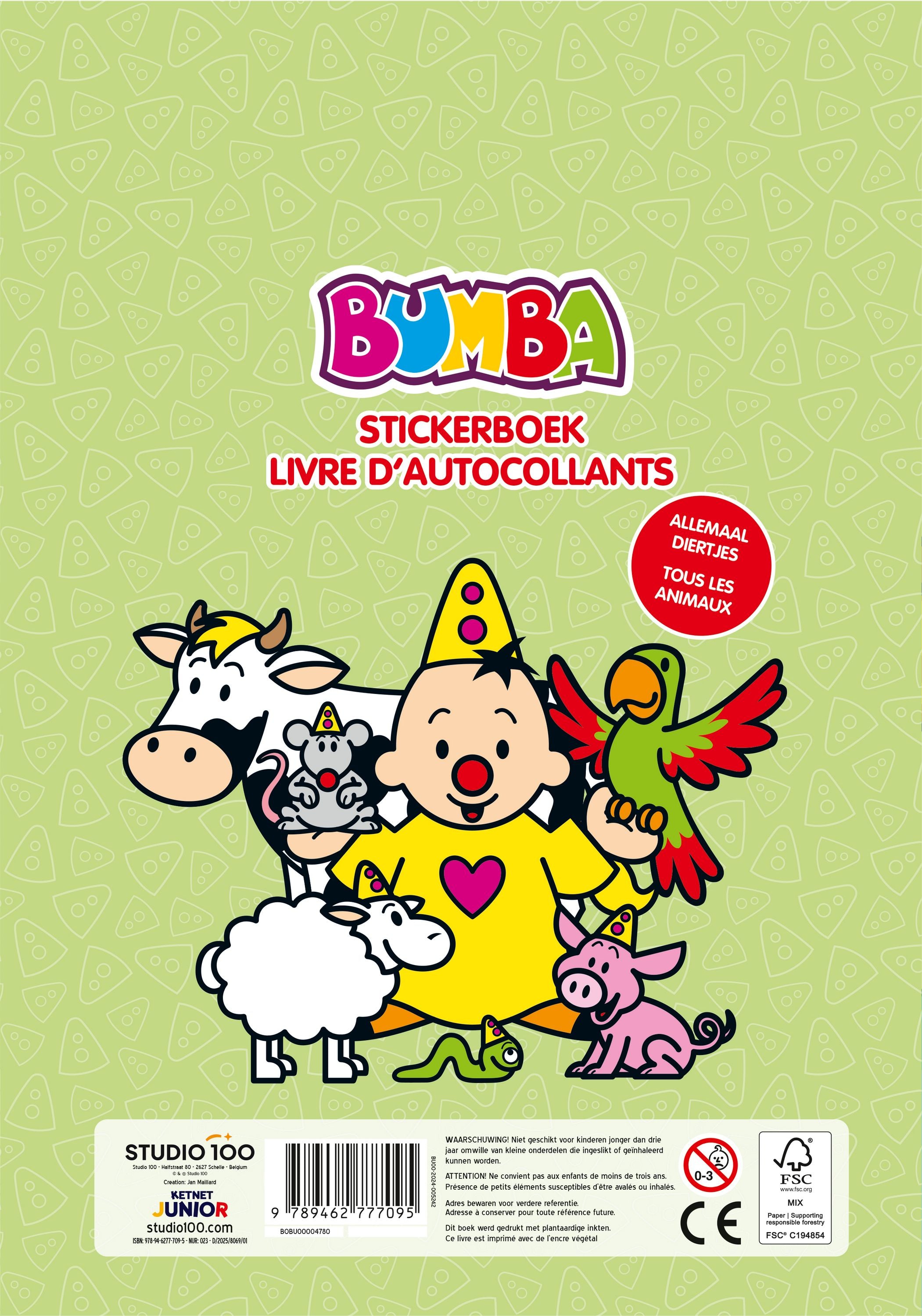 Bumba Stickerboek "Dieren"