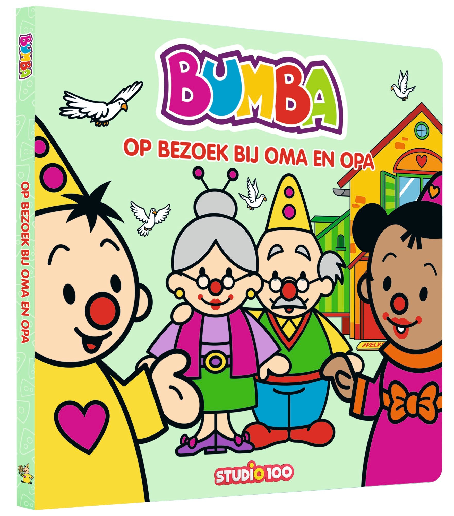 Bumba Kartonboek "Op bezoek bij oma en opa"