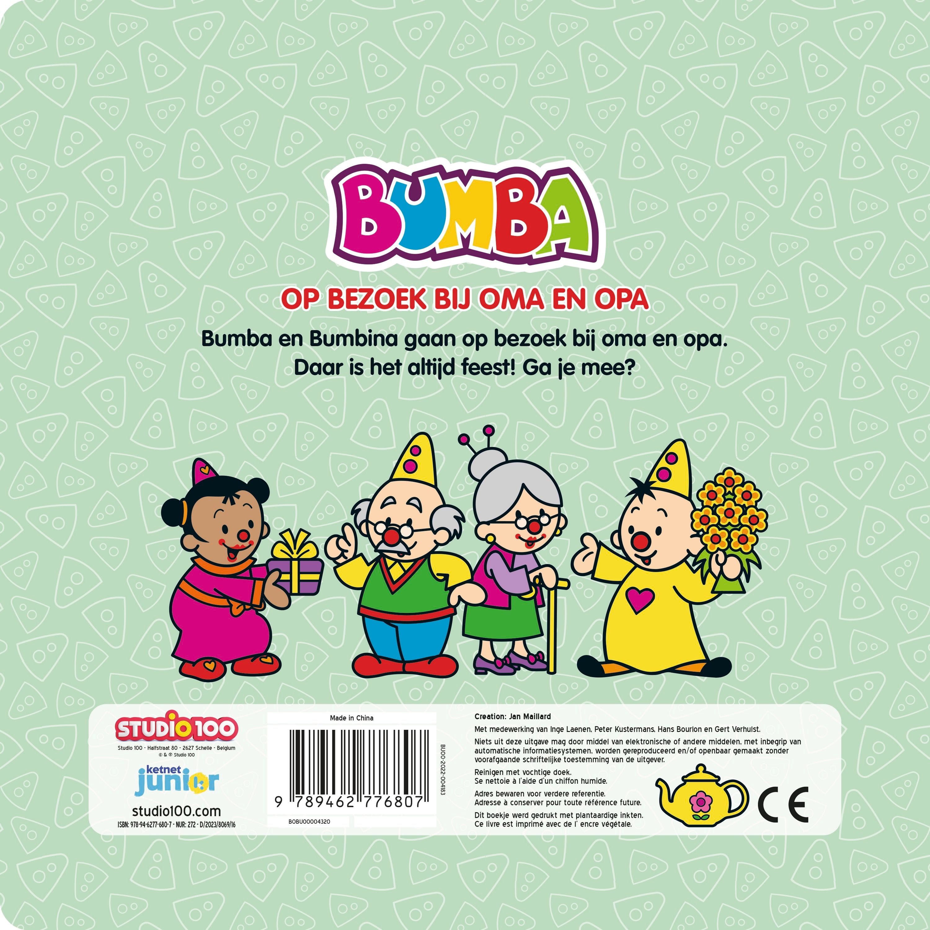 Bumba Kartonboek "Op bezoek bij oma en opa"