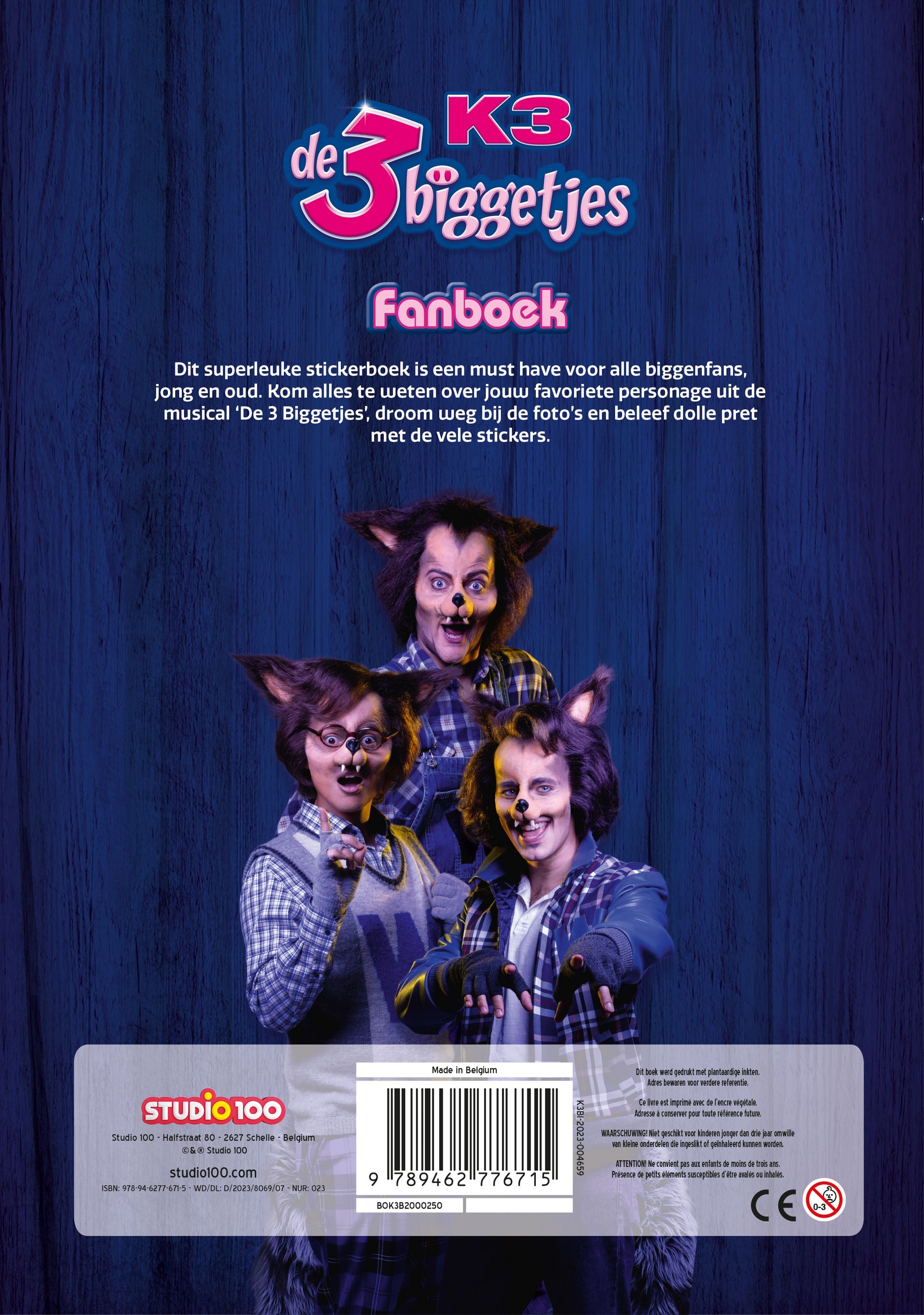 K3 Stickerboek "De 3 Biggetjes" – Fanboek met stickers