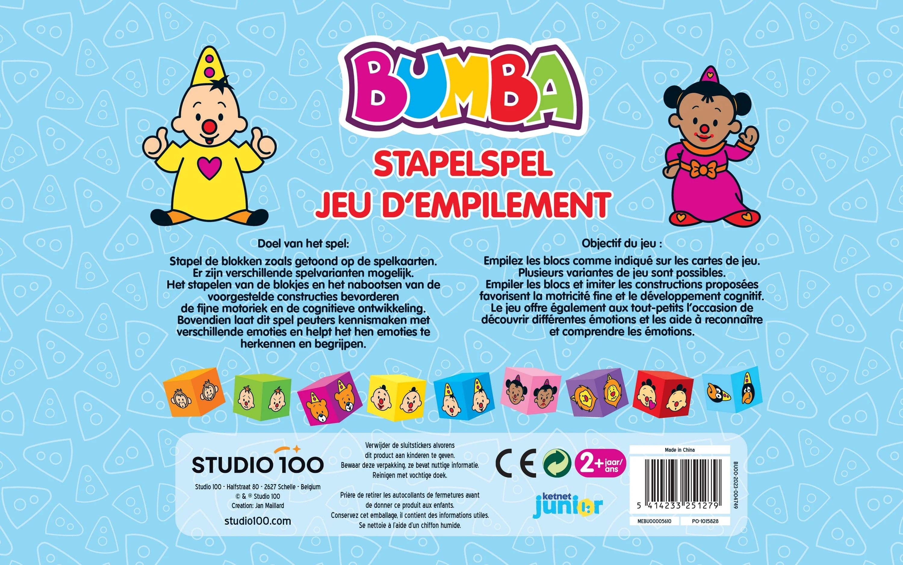Bumba Spel "Stapelspel met blokken" – Leer emoties kennen