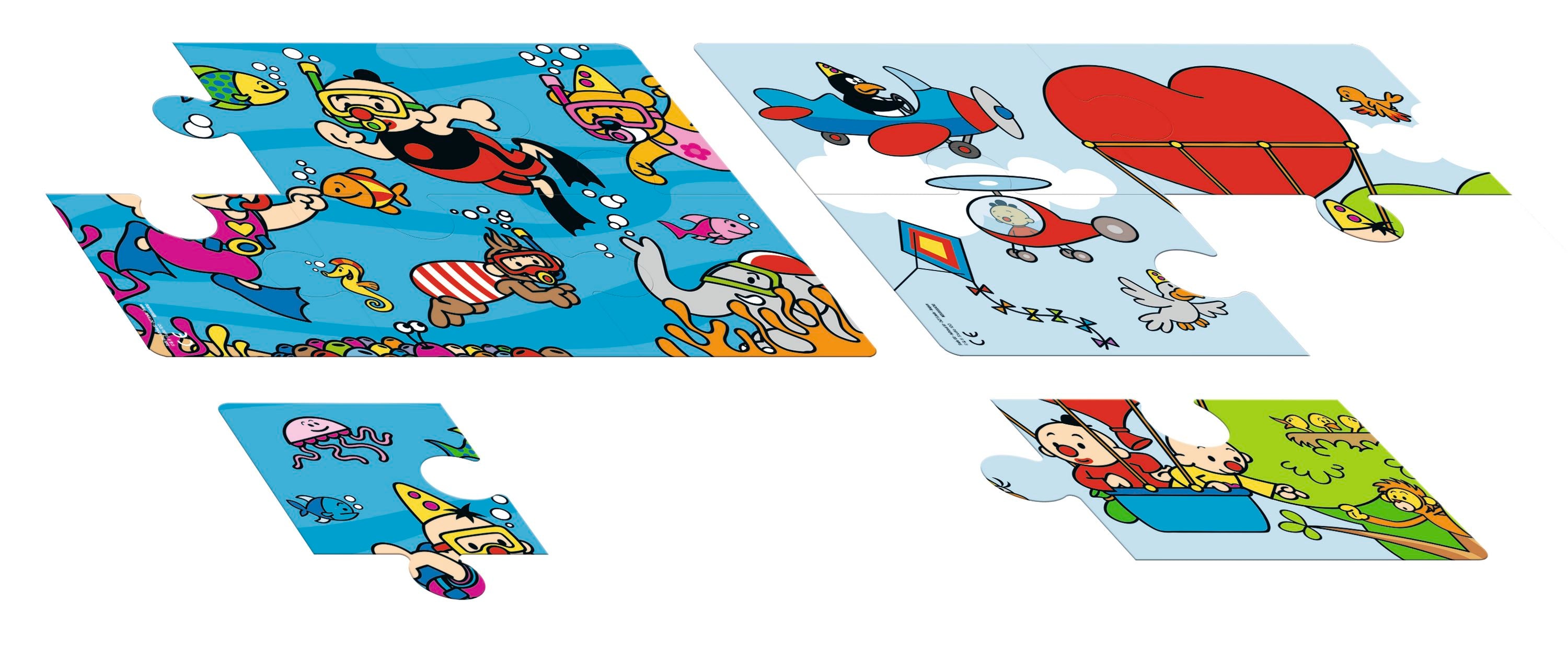Bumba Puzzel 2 in 1 "Onder water / In de lucht" – 4/6 stukken