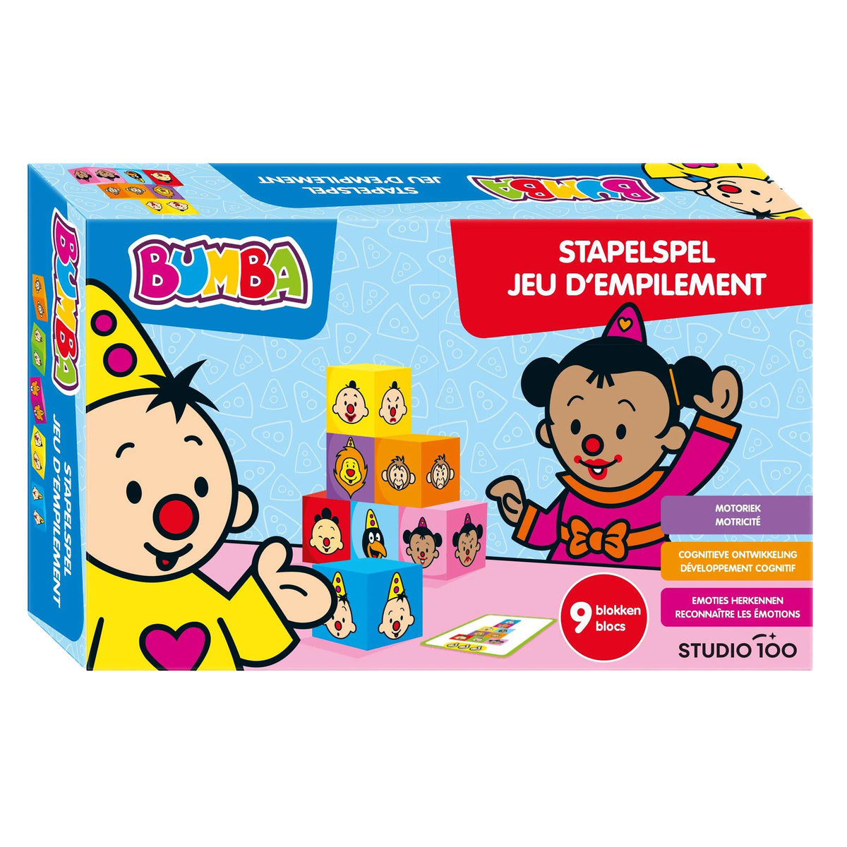 Bumba Spel "Stapelspel met blokken" – Leer emoties kennen