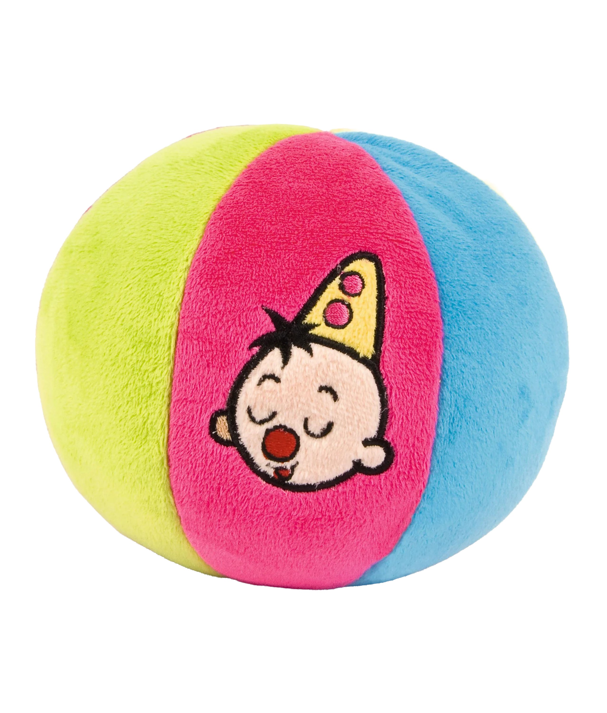 Bumba Pluche balletje "Met rammelaar" – 12 cm