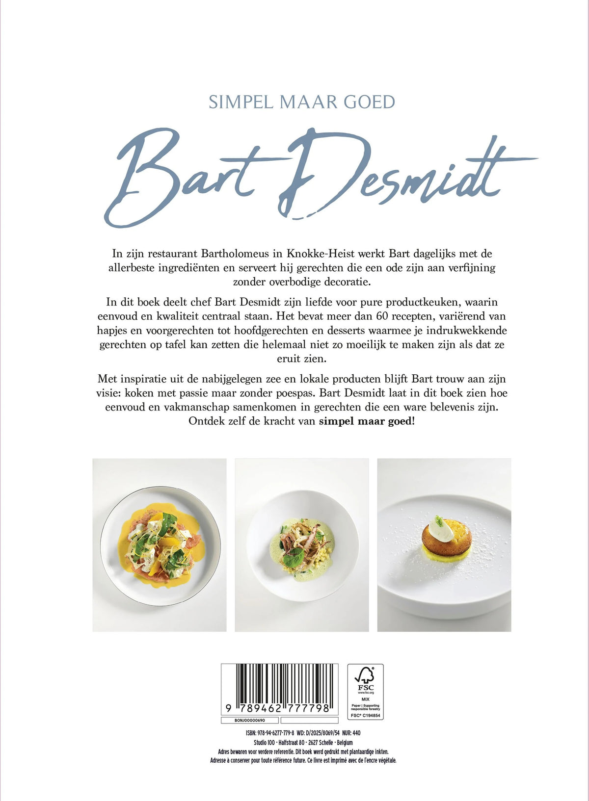 njam! “Simpel maar goed” - Bart Desmidt