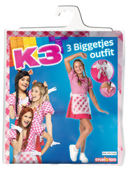 K3 Verkleedkleding "Verkleedjurk De 3 Biggetjes" –