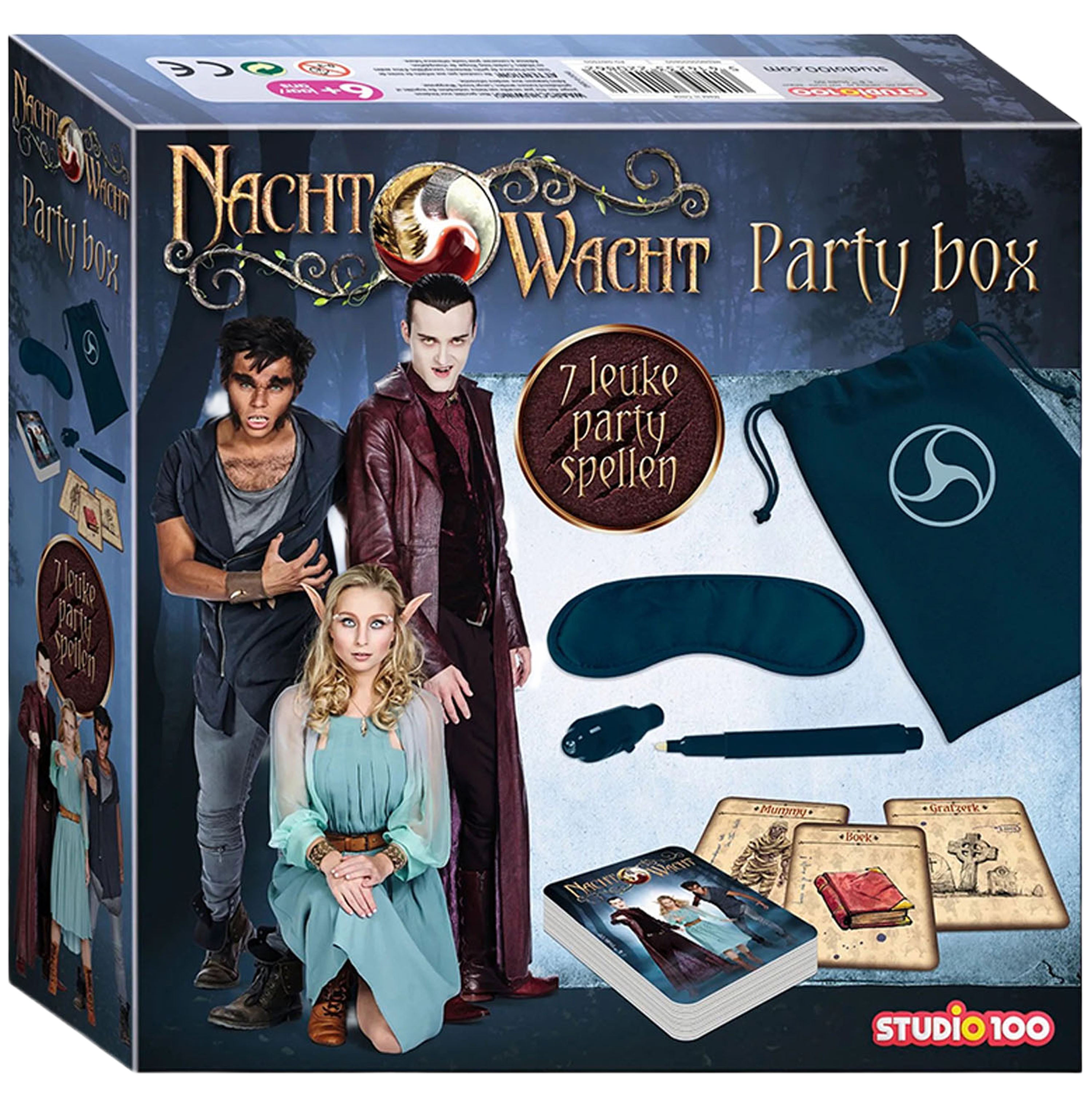 Nachtwacht Party Box "7 leuke partyspellen voor binnen en buiten"