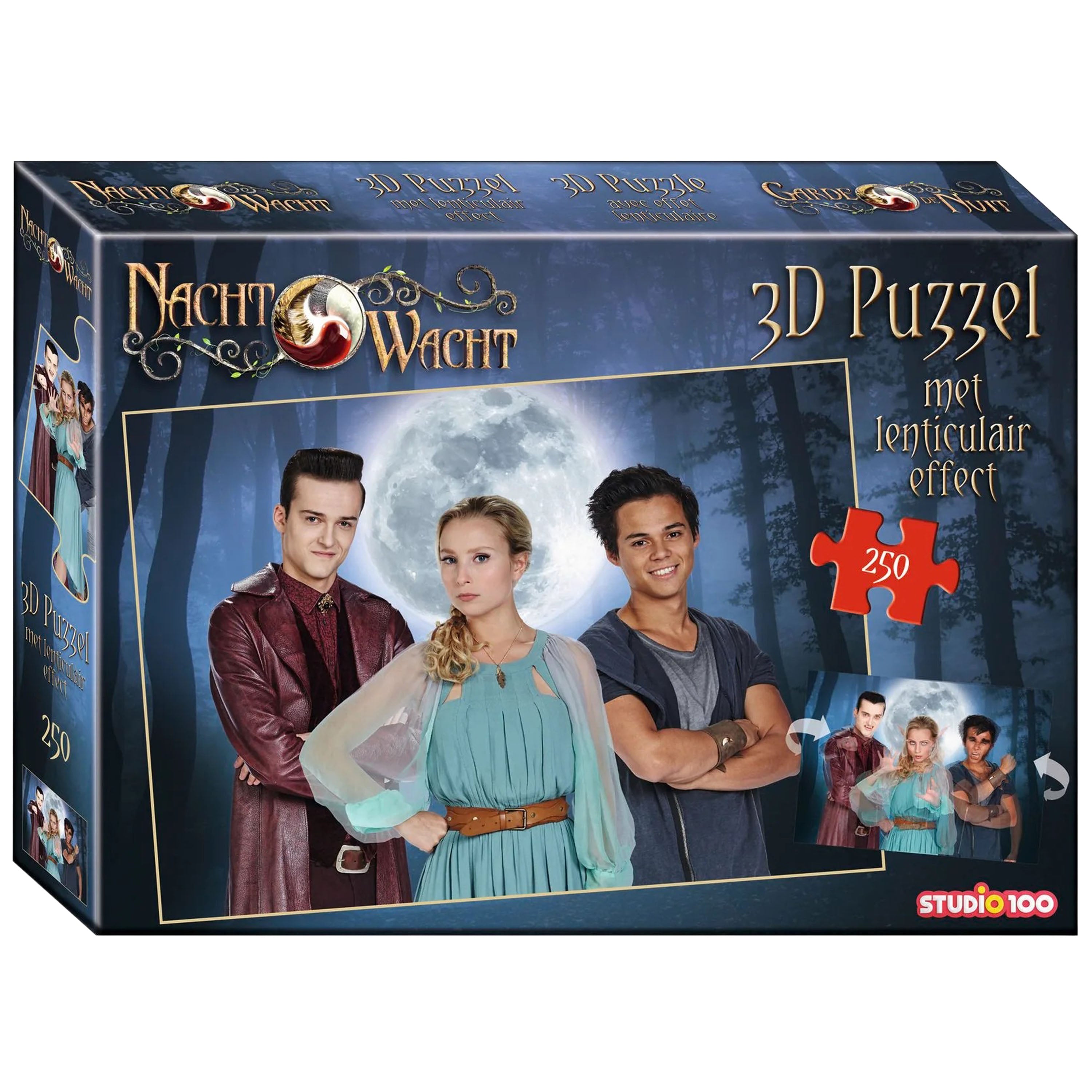Nachtwacht 3D Puzzel "Met lenticulair effect" – 250 stukjes