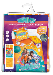 Waiko Dekbedovertrek "Glow in the Dark" – Plus 1 sloop – 140 x 200 cm – Met drukknopen – 100% katoen – Tweezijdig te gebruiken