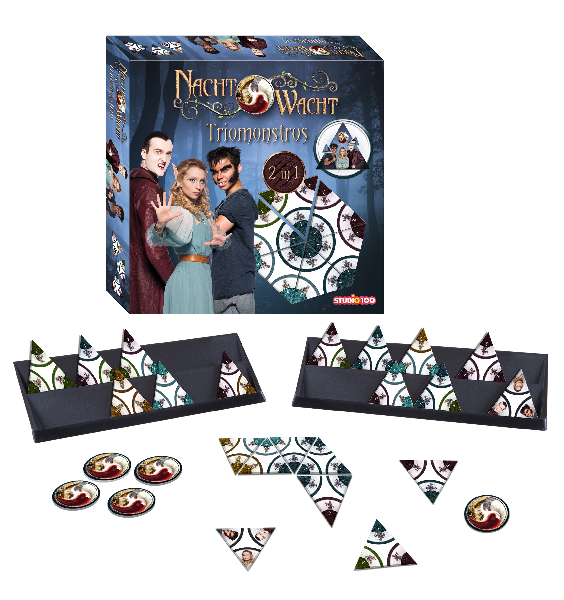 Nachtwacht Spel "Triomonstros"