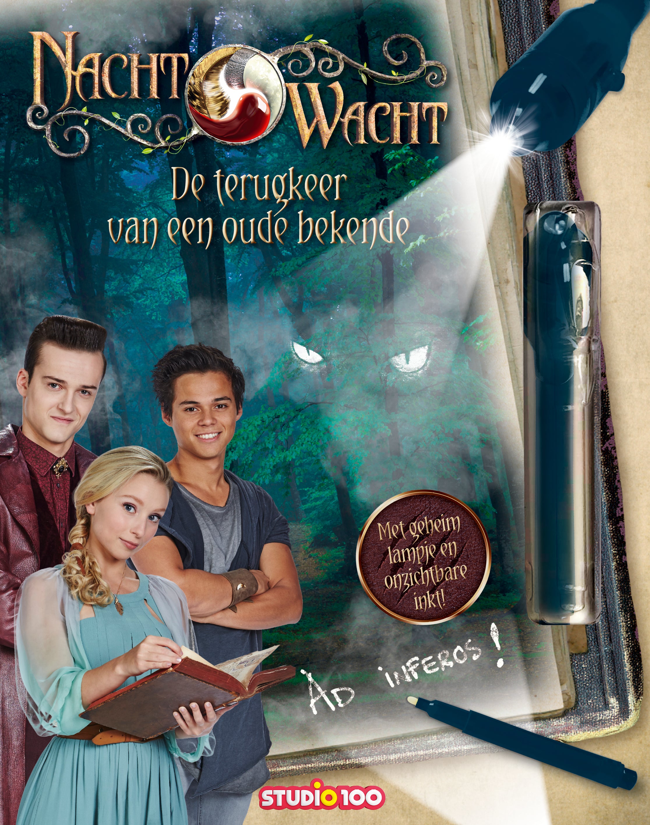 Nachtwacht Zoekboek "Met UV lampje"