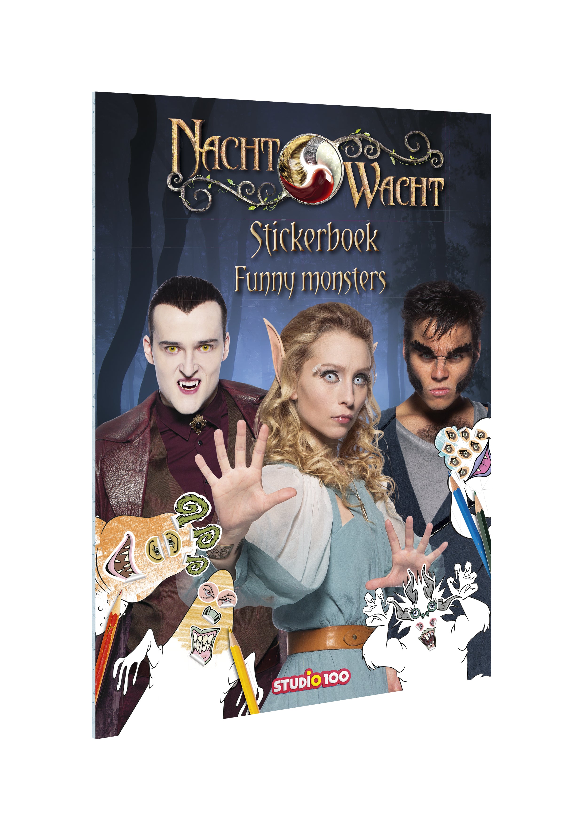 Nachtwacht Stickerboek "Funny monsters"