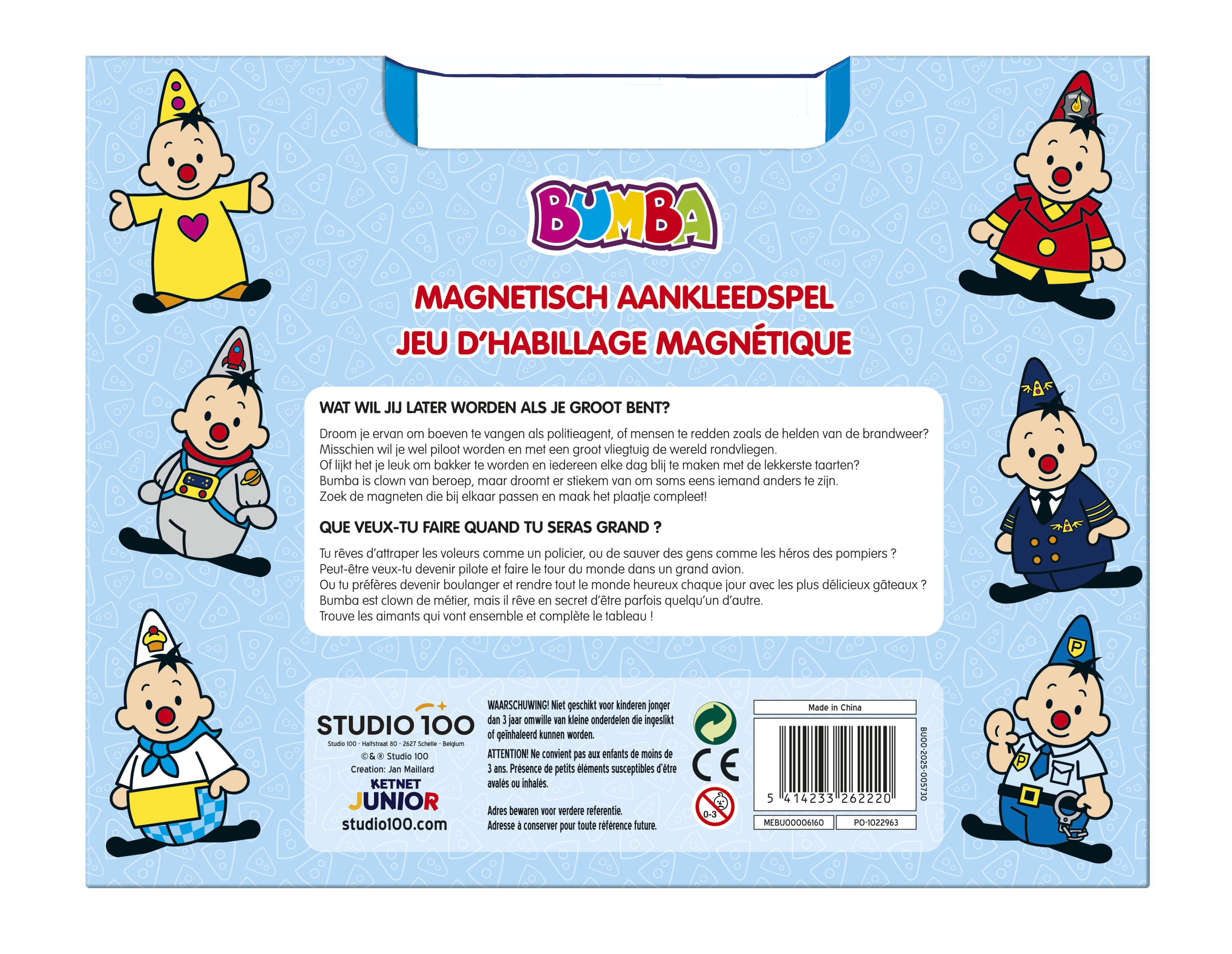 Bumba Magnetisch Aankleedspel - Beroepen