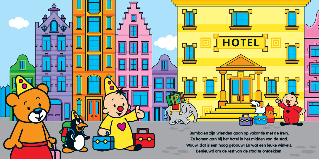 Bumba Uitschuifbaar Kartonboek - Op Vakantie (Fsc Mix 70%)