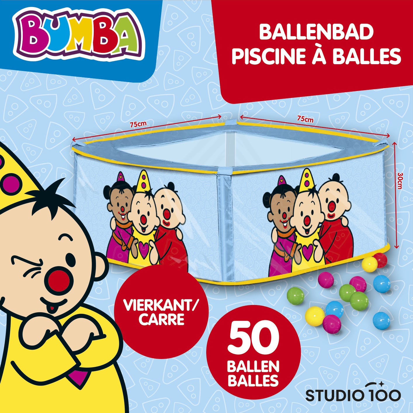 Bumba Ballenbad + 50 Ballen - Vierkant
