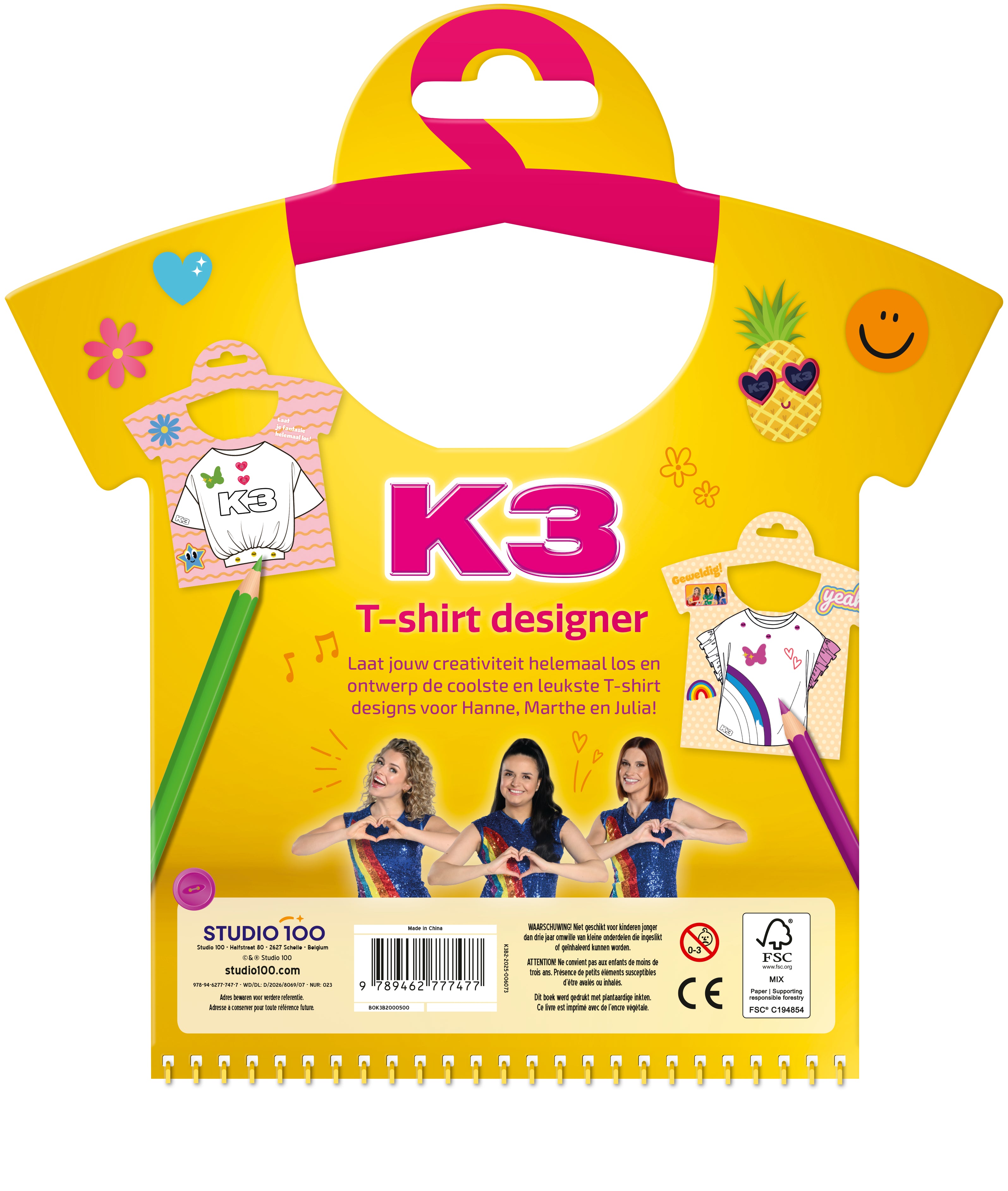 K3 Doeboek - T-Shirt Designer (Fsc Mix 70%)